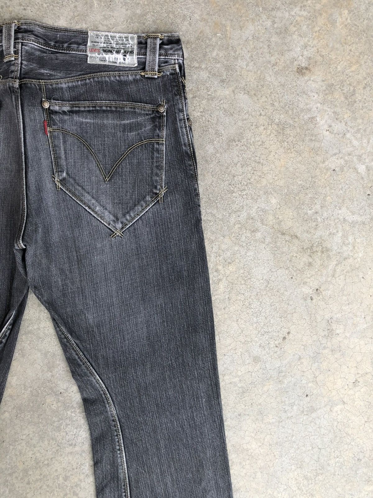 If Six Was Nine Y2k Levi’s Engineered Flared Jeans Distressed Bootcut Size US 34 / EU 50 - 10 Thumbnail