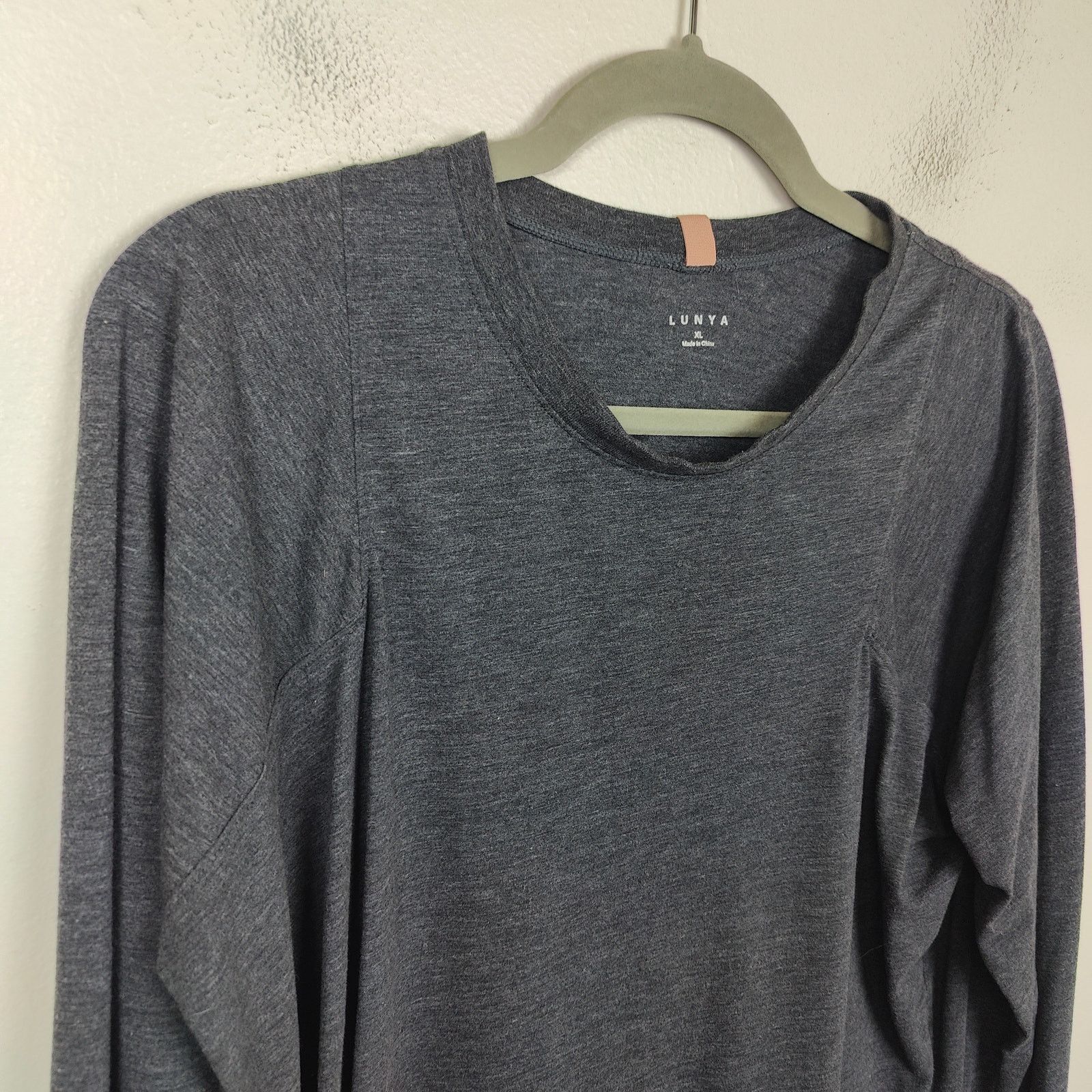 Lunya Lunya Restore Base Long Sleeve Tee Womens XL Charcoal Gray Size XL / US 12-14 / IT 48-50 - 2 Thumbnail