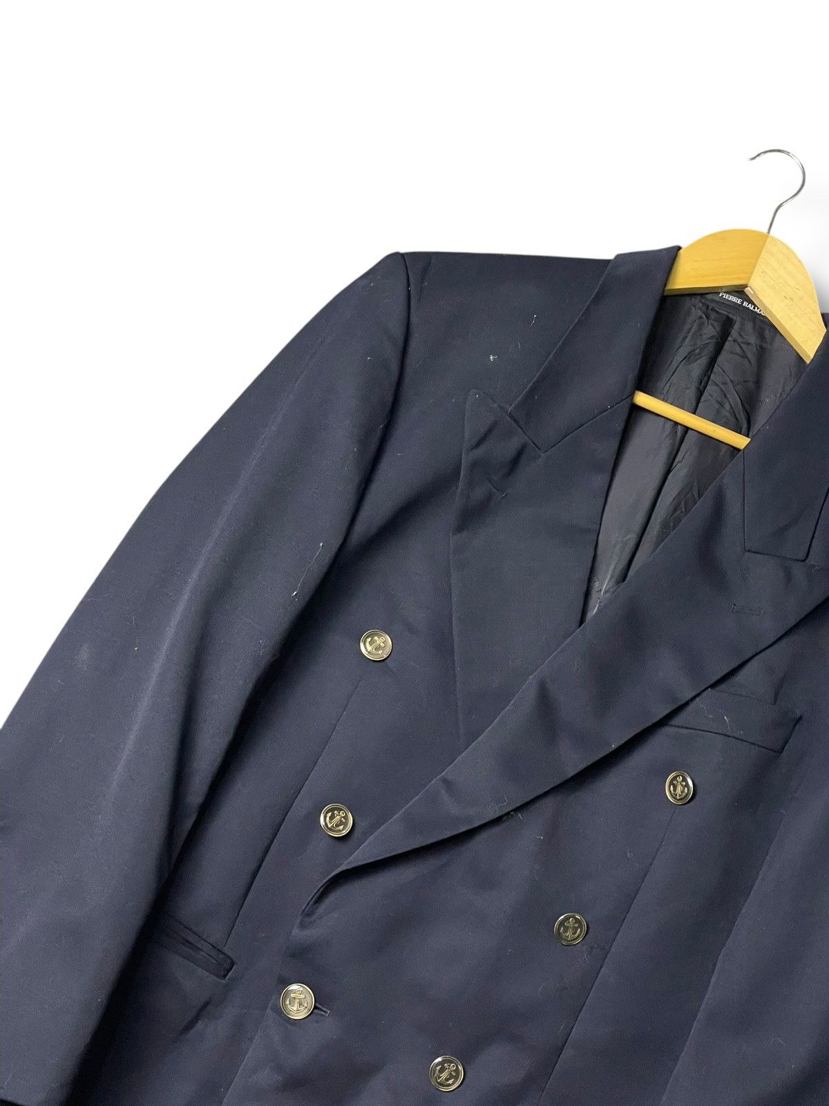 Designer × Pierre Balmain × Vintage Pierre Balmain Wool Lining Viscose Coat (114) Size US M / EU 48-50 / 2 - 2 Thumbnail