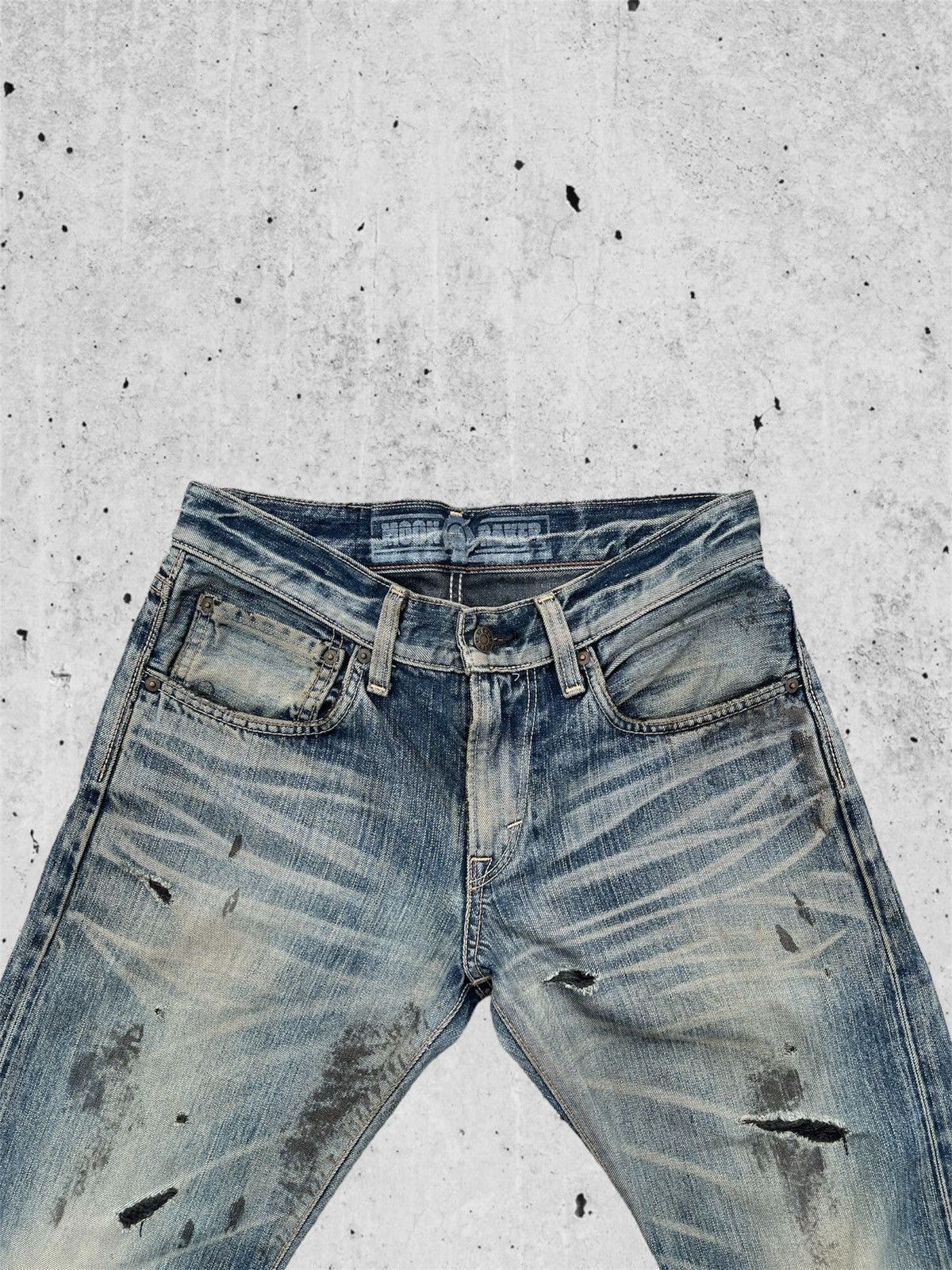 Edwin × Japanese Brand 🔥 Edwin 503 Distressed Denim Vintage W30 🔥 Size US 30 / EU 46 - 6 Thumbnail