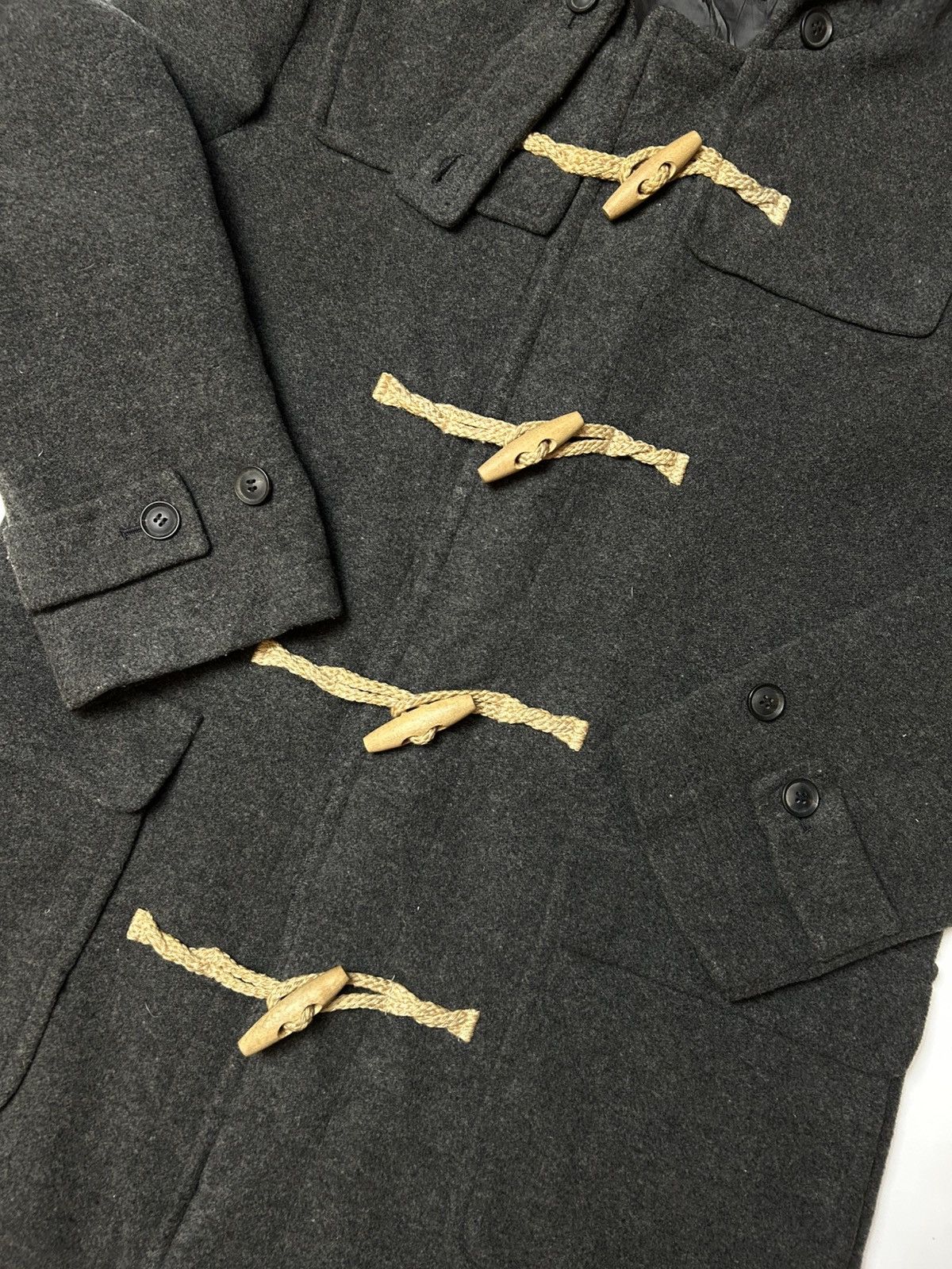 Designer × Japanese Brand × Yohji Yamamoto INED WOOL LONG COAT WITH HOODIE Size ONE SIZE - 2 Thumbnail