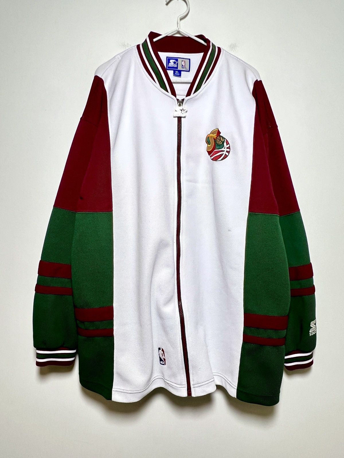 NBA starter seattle supersonics waffle zip sweatshirt Size US XL / EU 56 / 4 - 2 Thumbnail