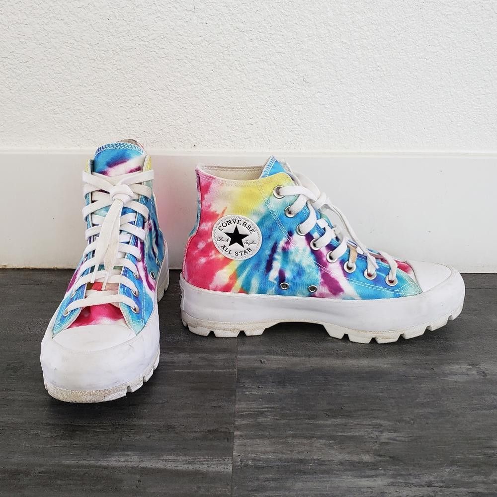 Converse Colorful Converse High Top Sneaks Size US 8.5 / IT 38.5 - 2 Thumbnail