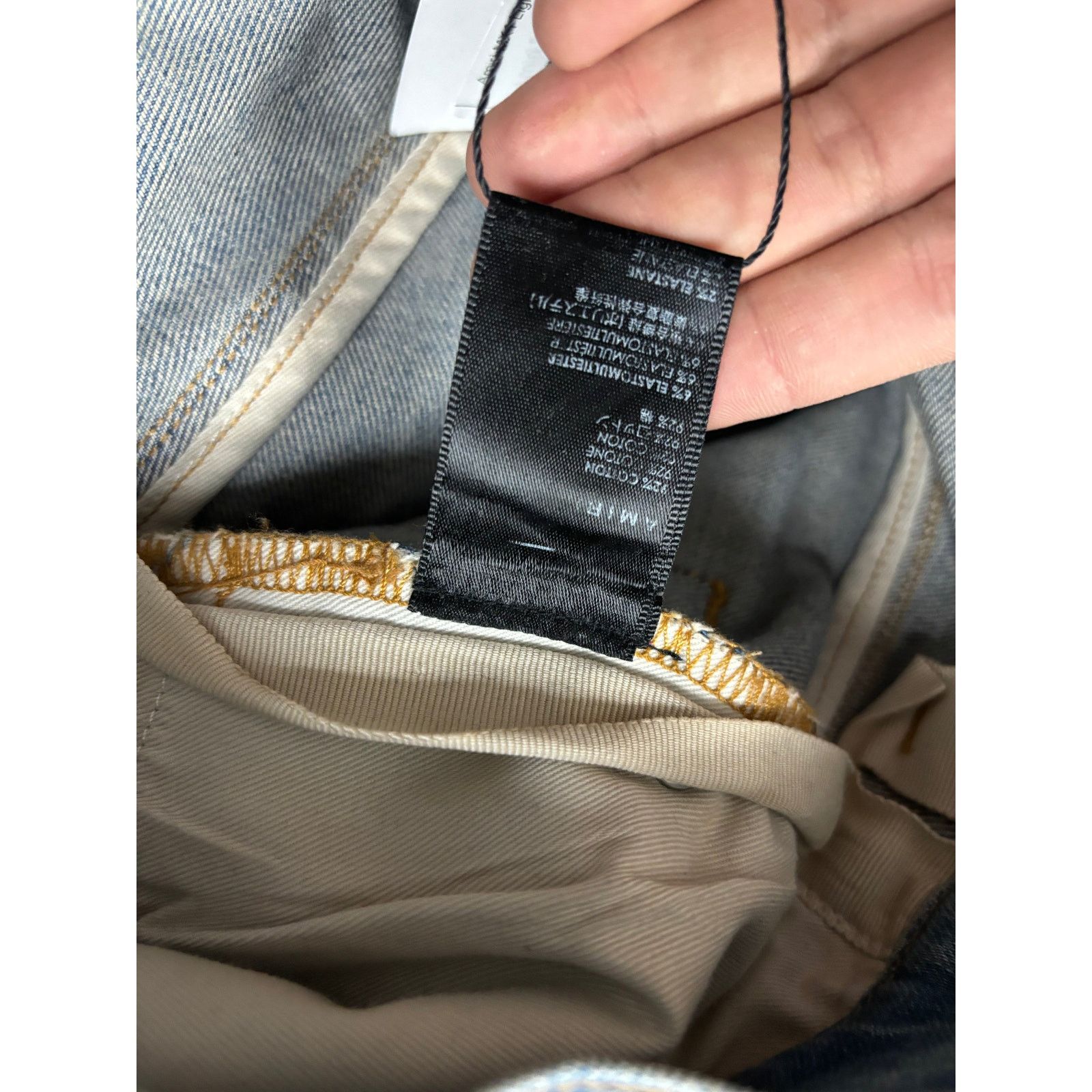 Amiri Amiri MX1 Lightwash Plaid Patch Used 32 Size US 32 / EU 48 - 3 Thumbnail