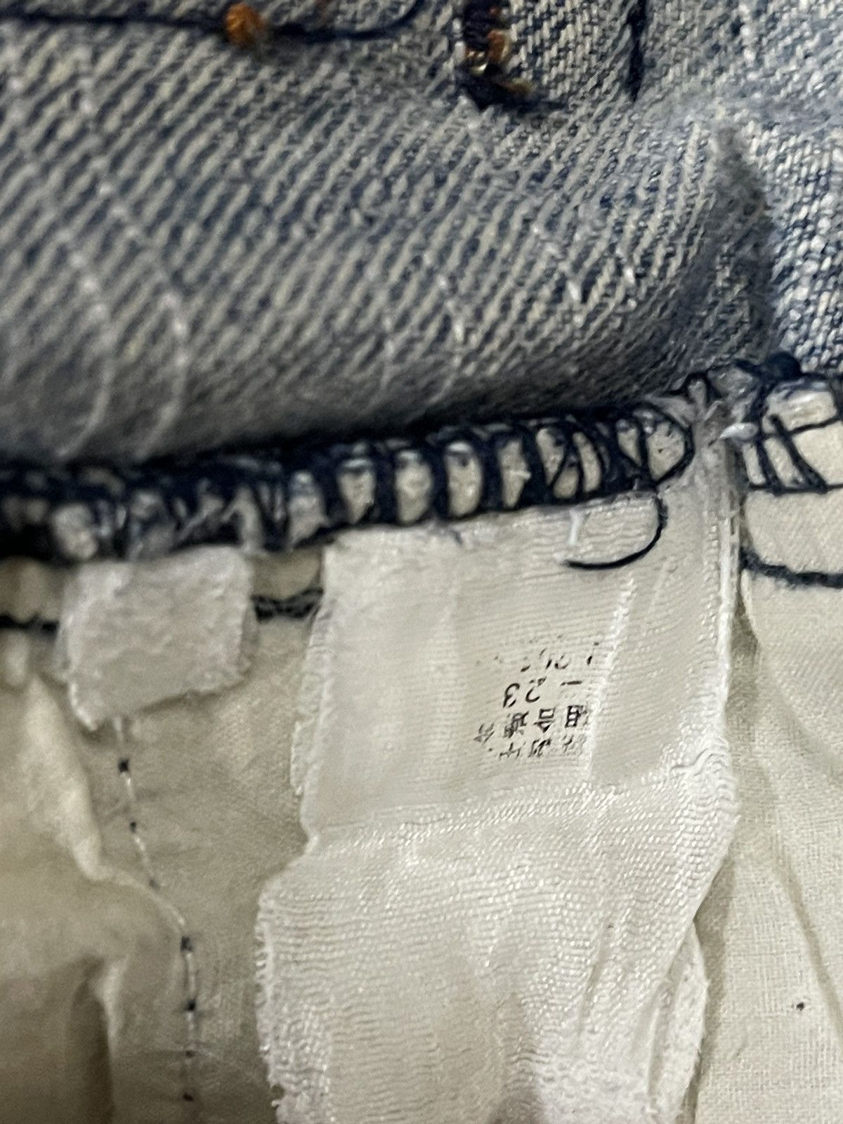 14th Addiction Vintage Japanese Brand Blue Wash Distressed Baggy Jeans Size US 31 - 7 Thumbnail