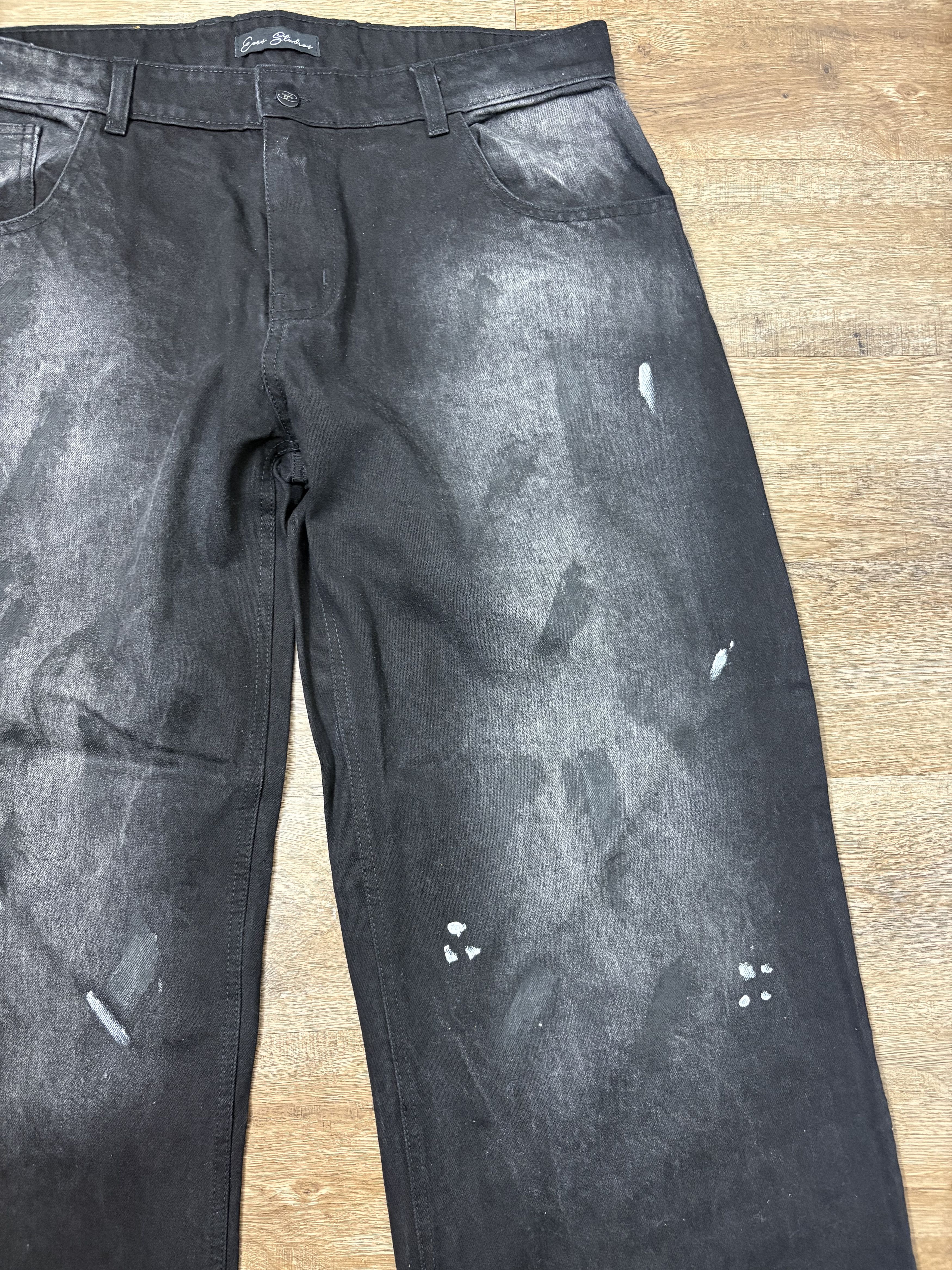 HMDD Eves Studios Black Painter Denim size 38 Size US 38 / EU 54 - 4 Thumbnail