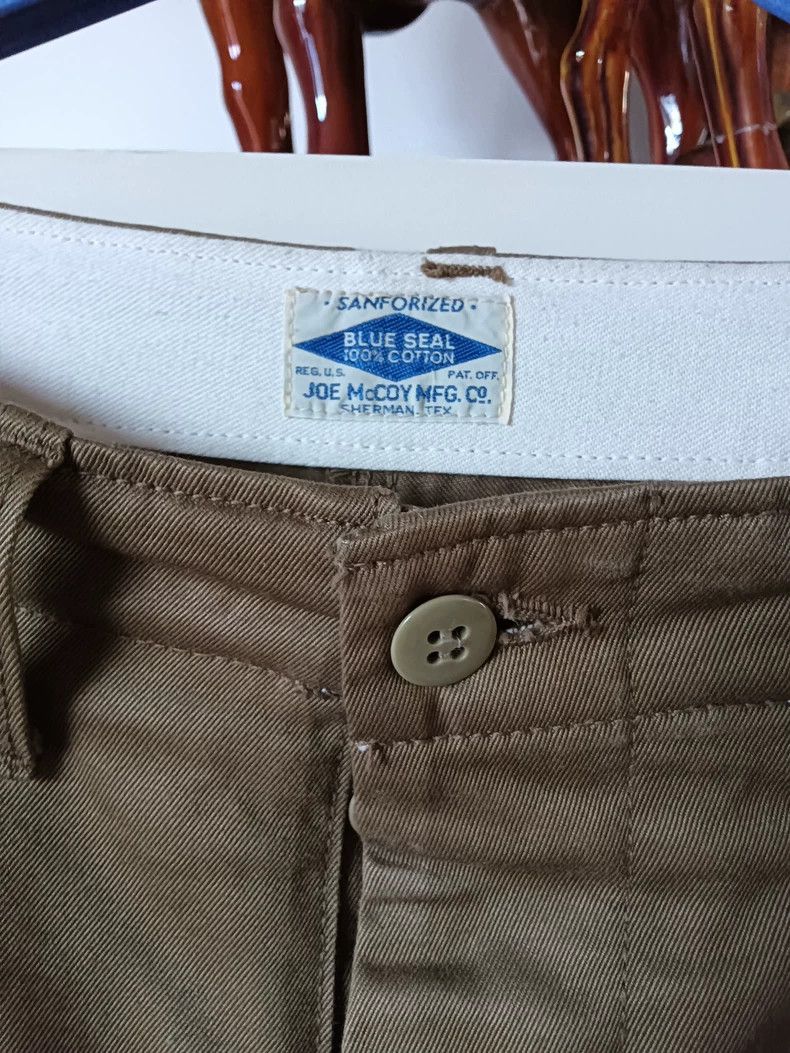 The Real McCoy's The REAL McCOY'S Size MKhaki Cotton Trousers Size US 28 / EU 44 - 2 Thumbnail