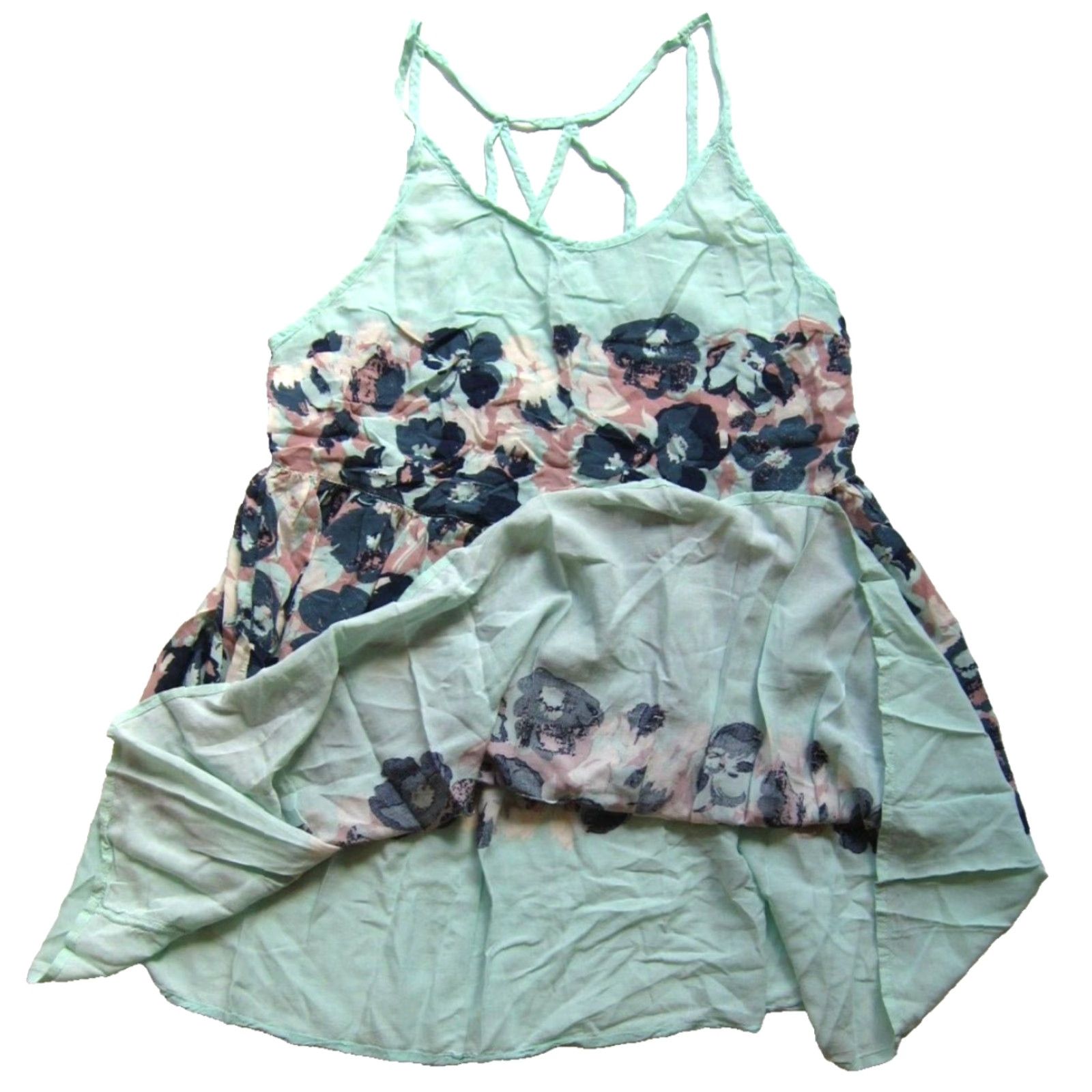 Free People Free People Intimately Pink Floral 100% Rayon Slip Dress Small Size S / US 4 / IT 40 - 5 Thumbnail