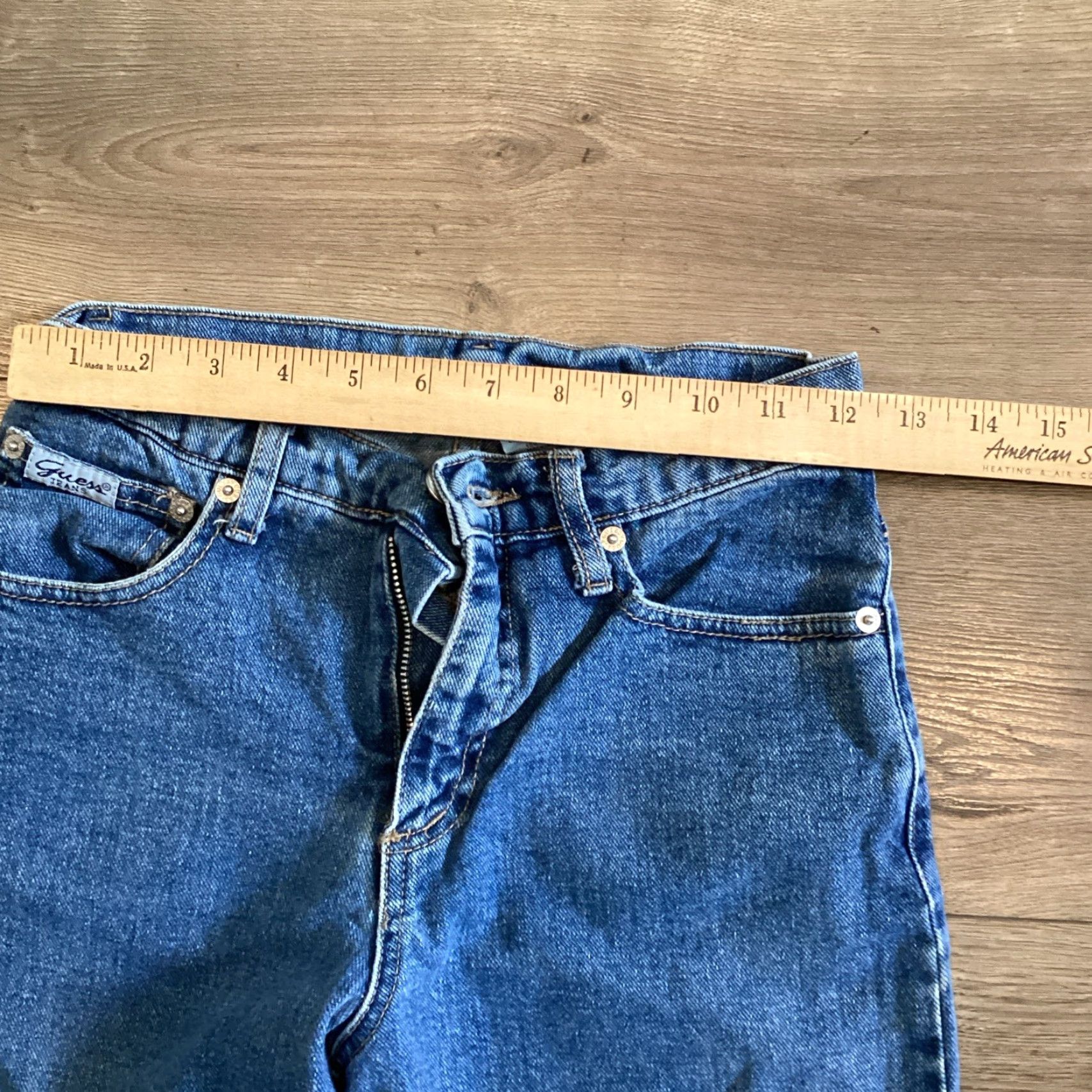 Guess VINTAGE GUESS JEANS Denim Jeans Unisex Adults 25in 100% Cotton Medium Wash USA Made 10 Mens/Womens Size US 31 - 5 Thumbnail