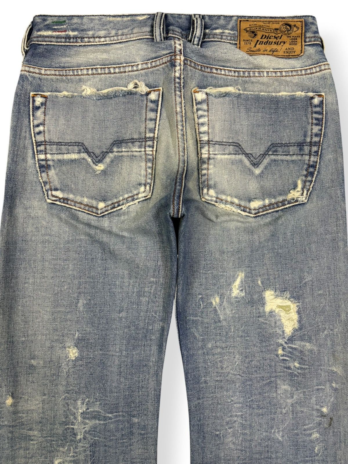 Diesel Vintage Diesel Industry Zatiny Flare Distressed Grunge Jeans Size US 29 - 10 Thumbnail