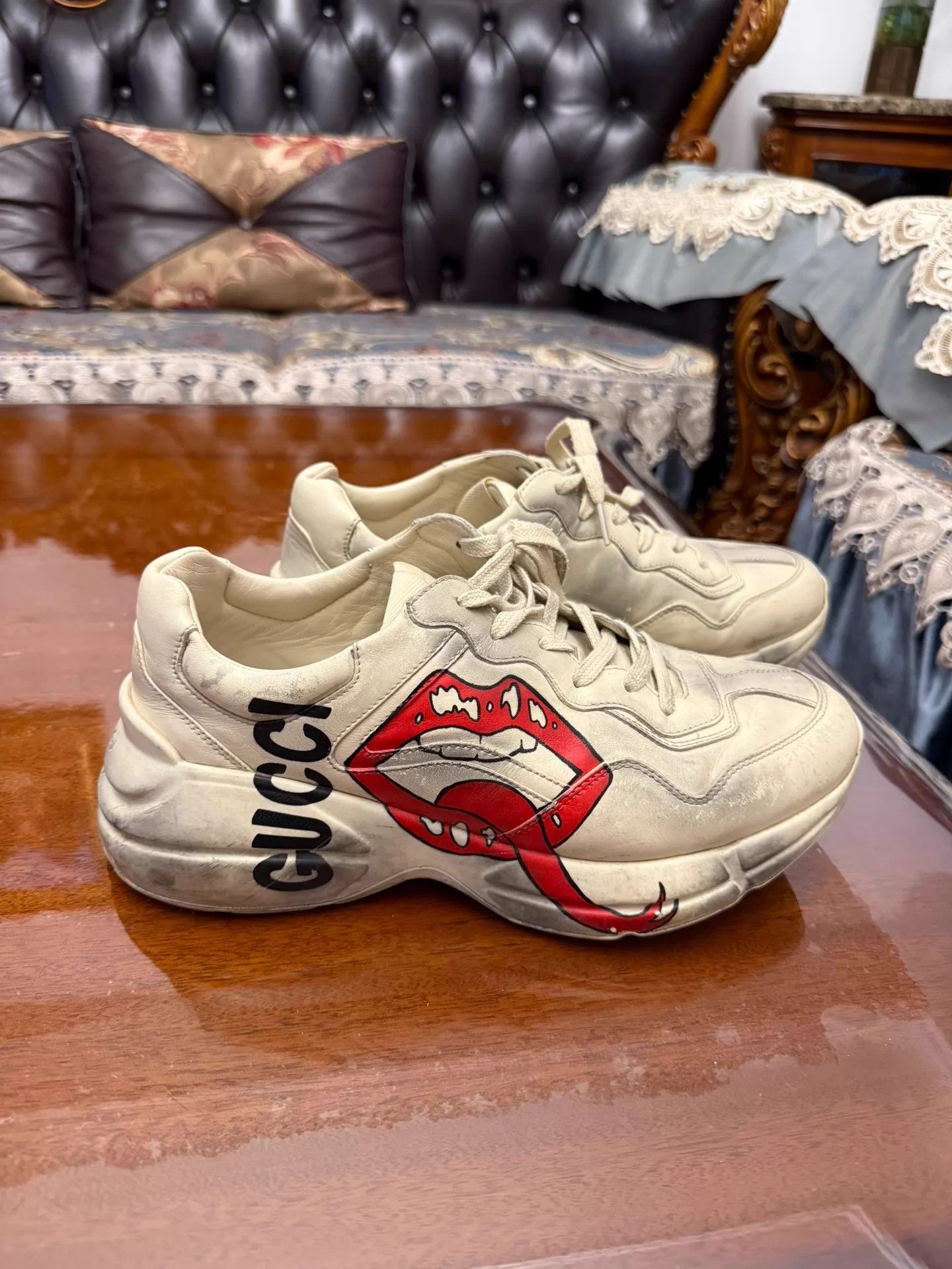 Gucci Gucci Iconic GG Logo Distressed Dad Sneaker US 7.5 Authentic Size US 7.5 / EU 40-41 - 2 Thumbnail