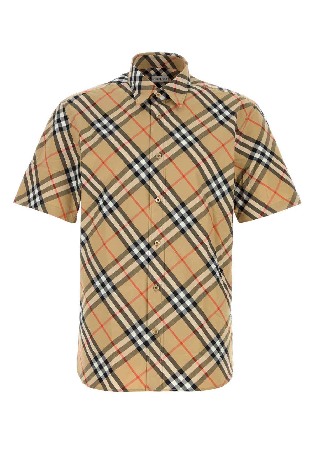 Burberry Printed Poplin Shirt Size US M / EU 48-50 / 2 - 1 Thumbnail