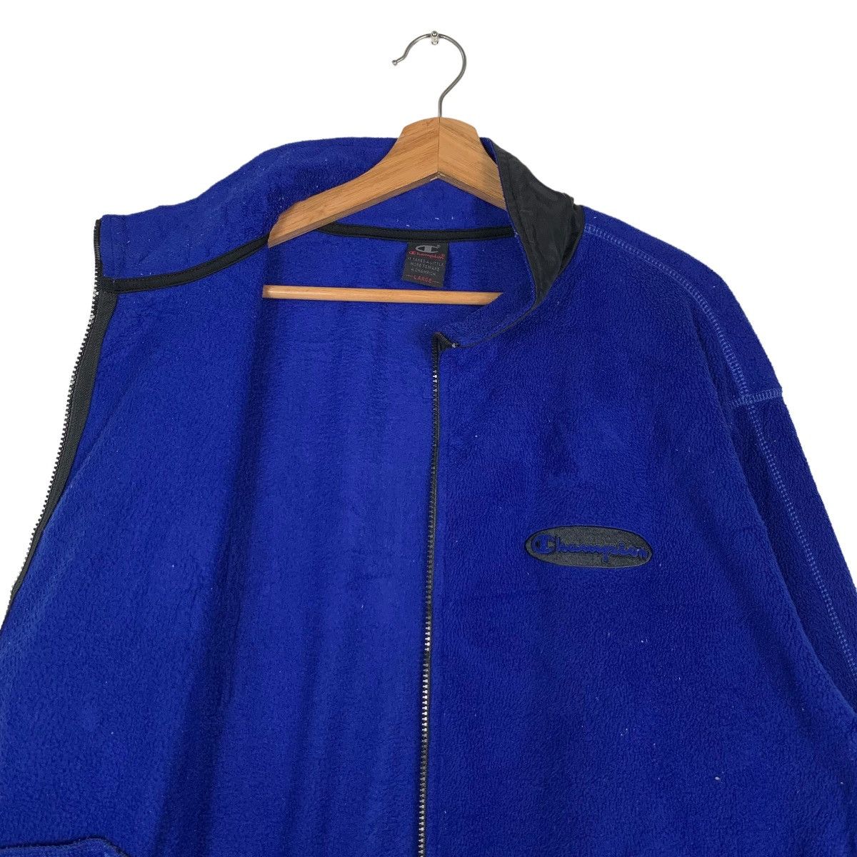 Champion Vintage Champion Embroidery Logo Blue Fleece Jacket #0004-C1 Size US L / EU 52-54 / 3 - 12 Thumbnail