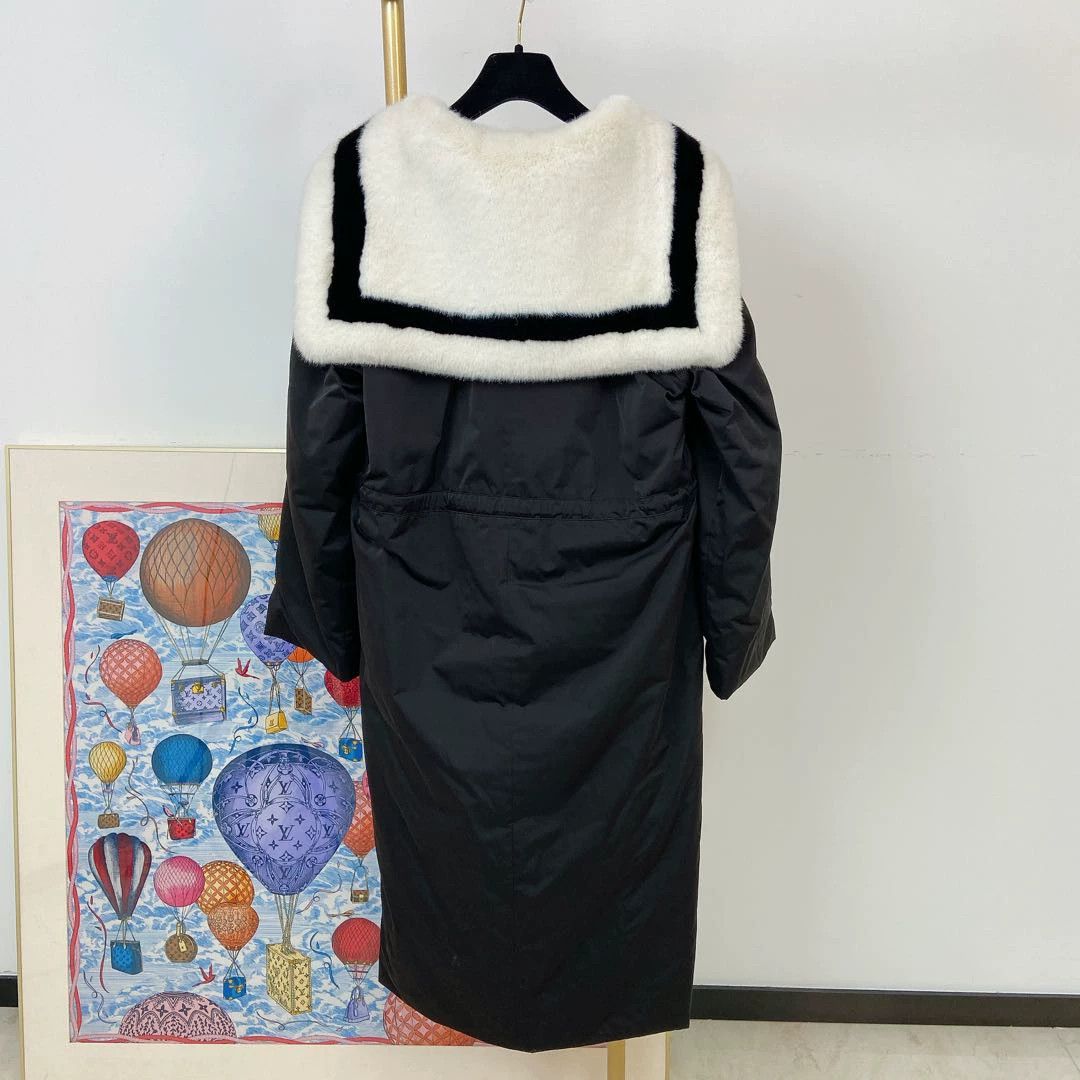 Other Goen.J fur collar coat 36 consignment Size XS / US 0-2 / IT 36-38 - 2 Thumbnail