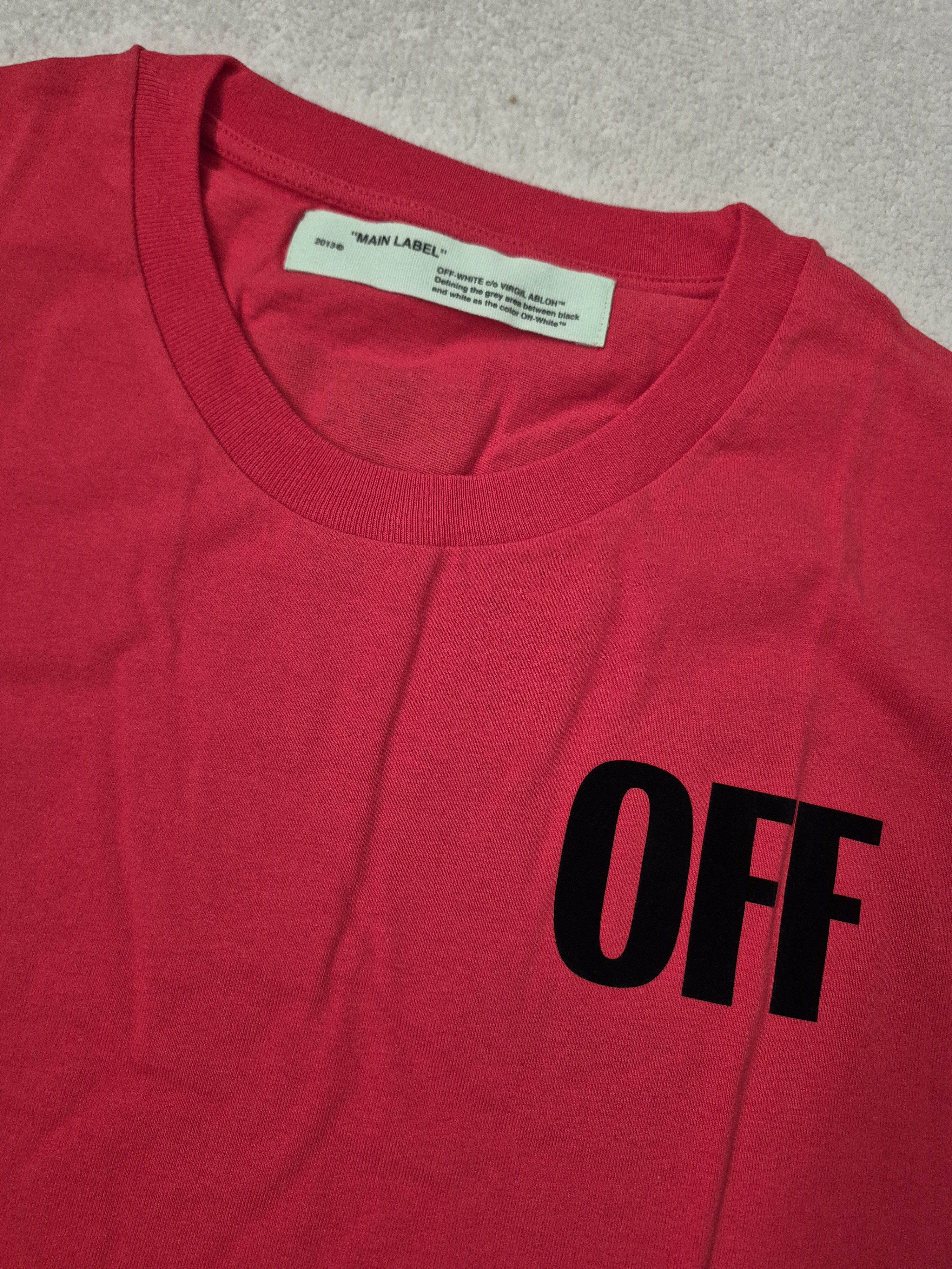 Off-White Off White Red Global Warming Arrows Virgil Medium Size US M / EU 48-50 / 2 - 4 Thumbnail