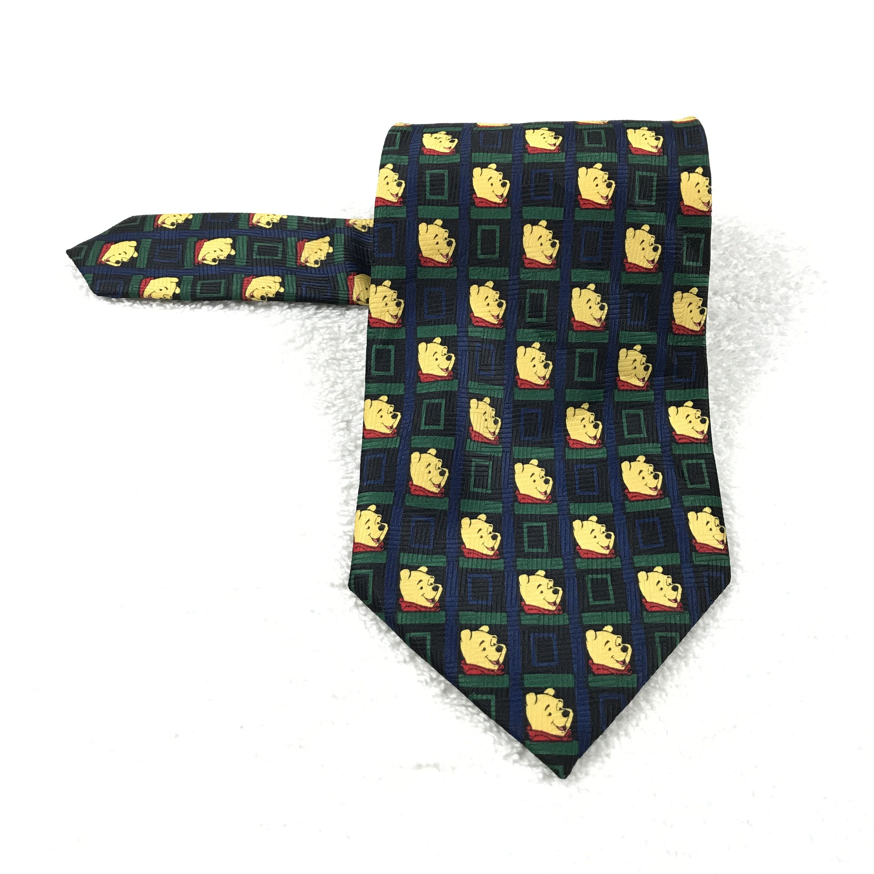 Designer × Vintage Vintage Pooh 100% Polyester Necktie Size ONE SIZE - 1 Thumbnail