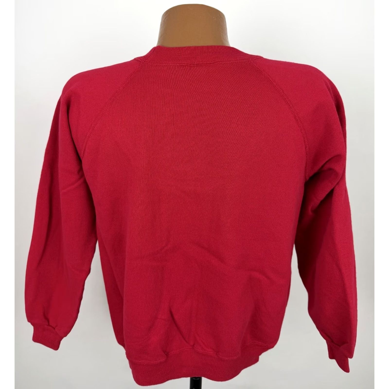 Hanes VINTAGE Hanes Sweatshirt Mens M Red Crewneck Raglan Slim Fit 90s Pullover Size US M / EU 48-50 / 2 - 7 Thumbnail