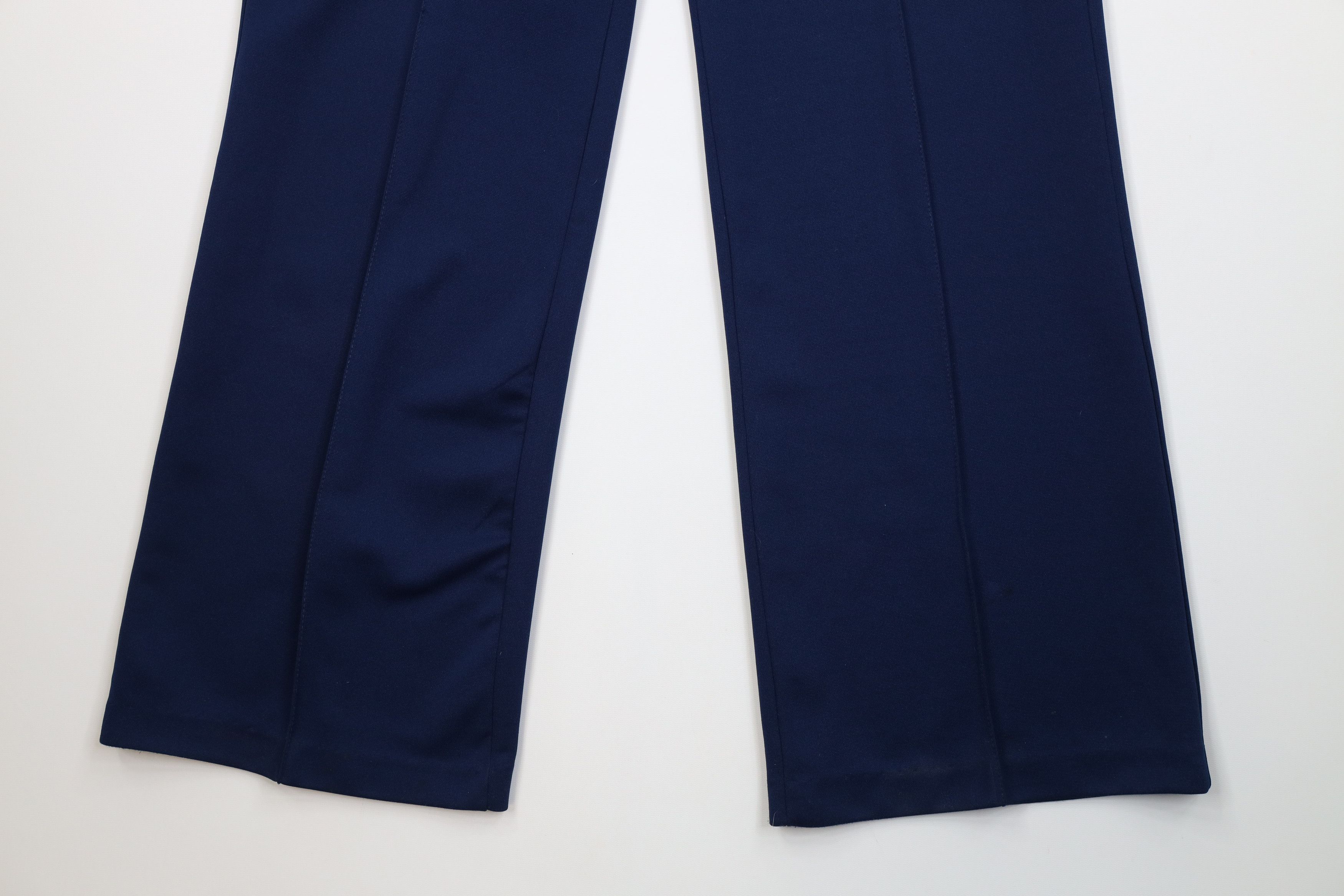 Vintage Vintage 70s Streetwear Knit Bell Bottoms Pants Navy Blue USA Size 38" / US 16 / IT 52 - 4 Thumbnail