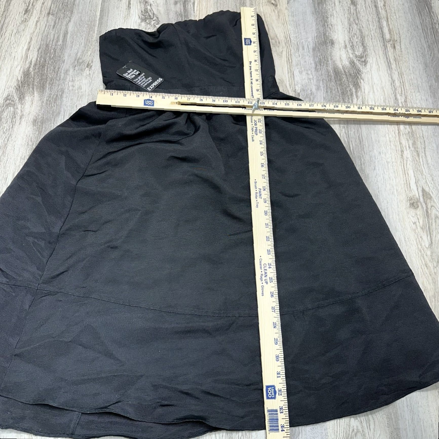 Express Express Black Strapless Fit & Flare Mini Dress Smocked Lined Cocktail Sz 8 NWT Size M / US 6-8 / IT 42-44 - 2 Thumbnail