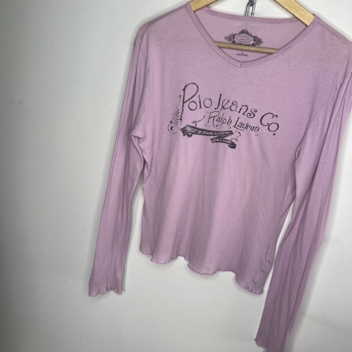 Polo Ralph Lauren Polo Jeans Co Long Sleeve Womens Large Shirt Size L / US 10 / IT 46 - 2 Thumbnail