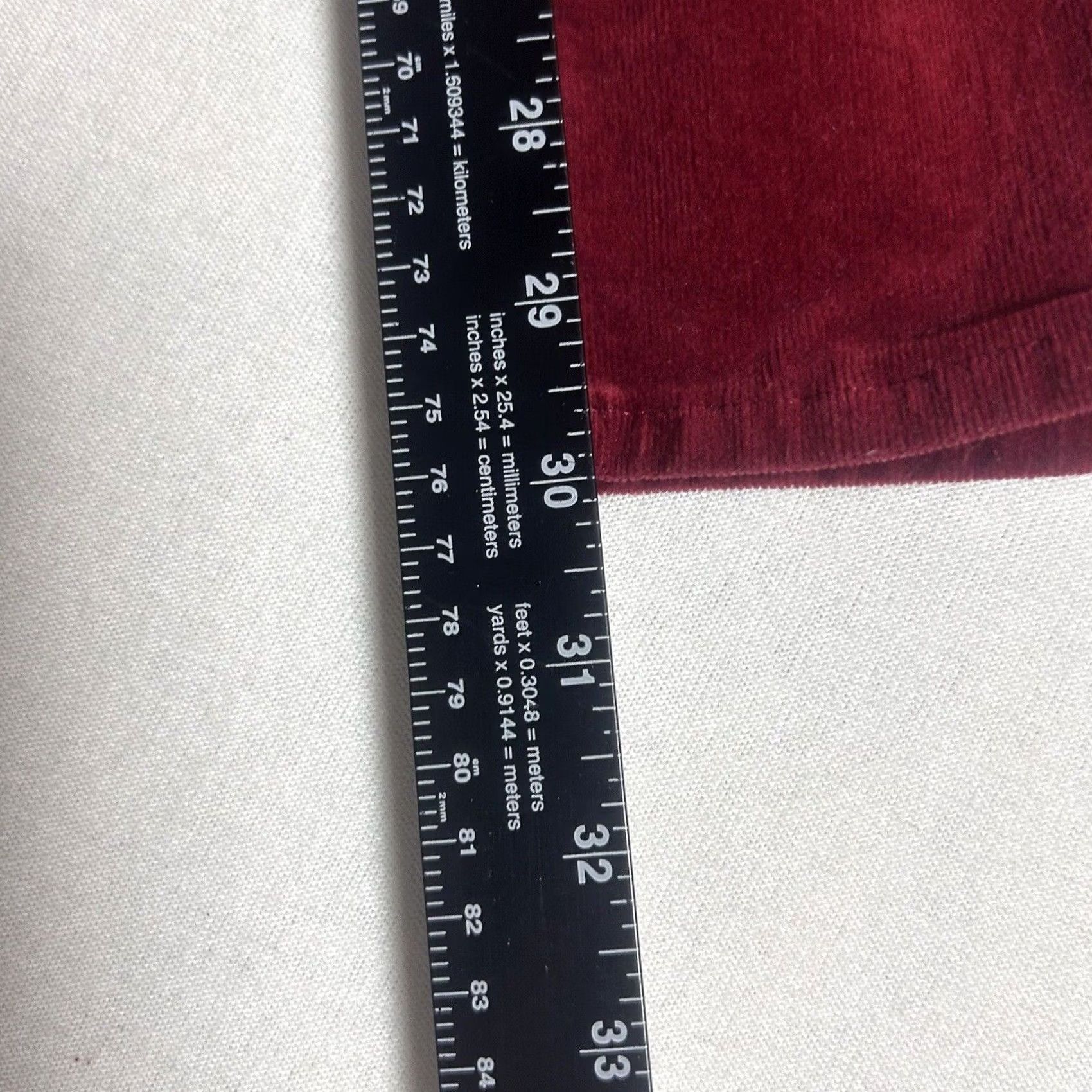 Vintage KUT from the Kloth Diana Skinny Corduroy Pants Womens 4 Red Mid Rise Slim Jeans Casual Size 27" / US 4 / IT 40 - 7 Thumbnail
