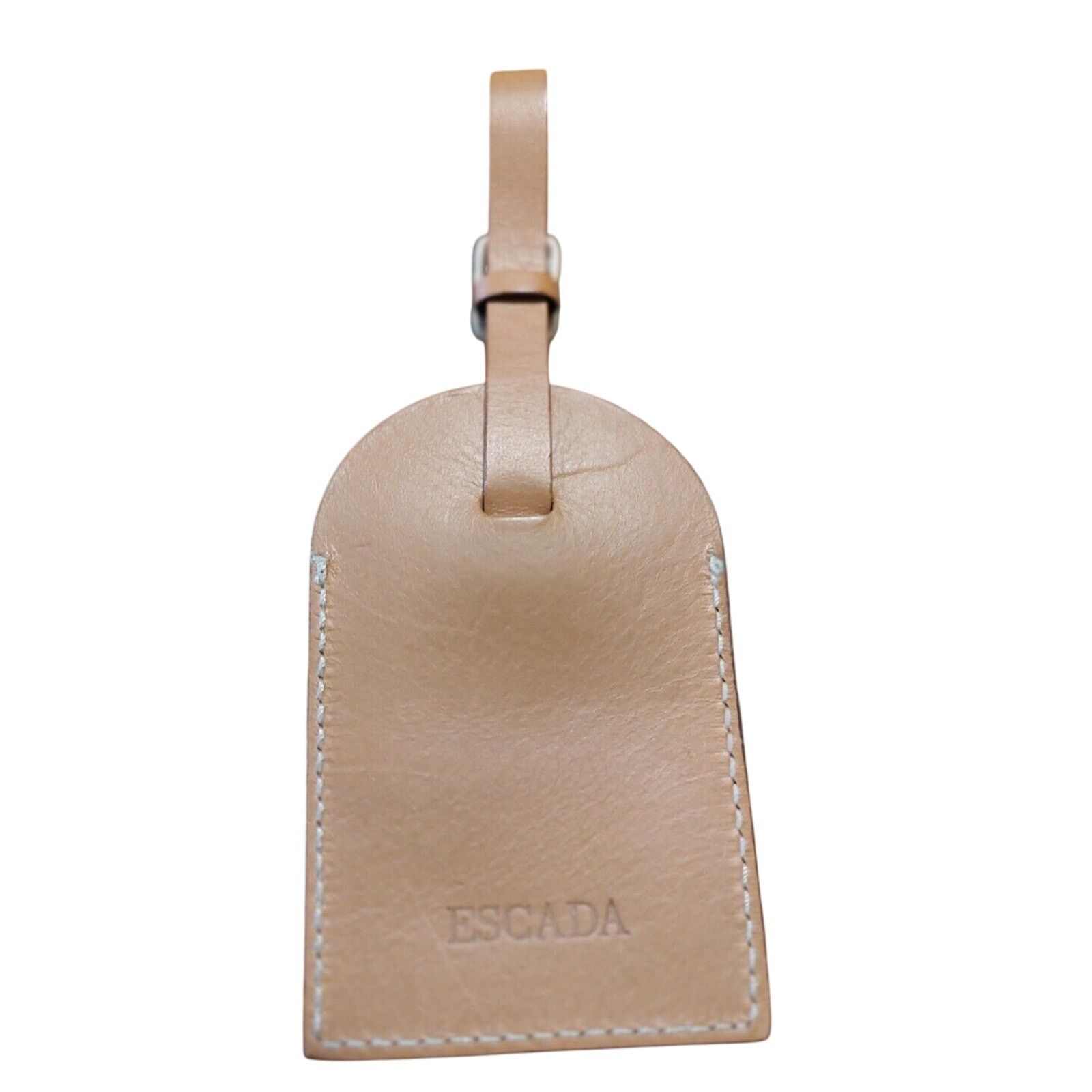 Escada ESCADA Leather Luggage Tag Tan EUC Size ONE SIZE - 2 Thumbnail