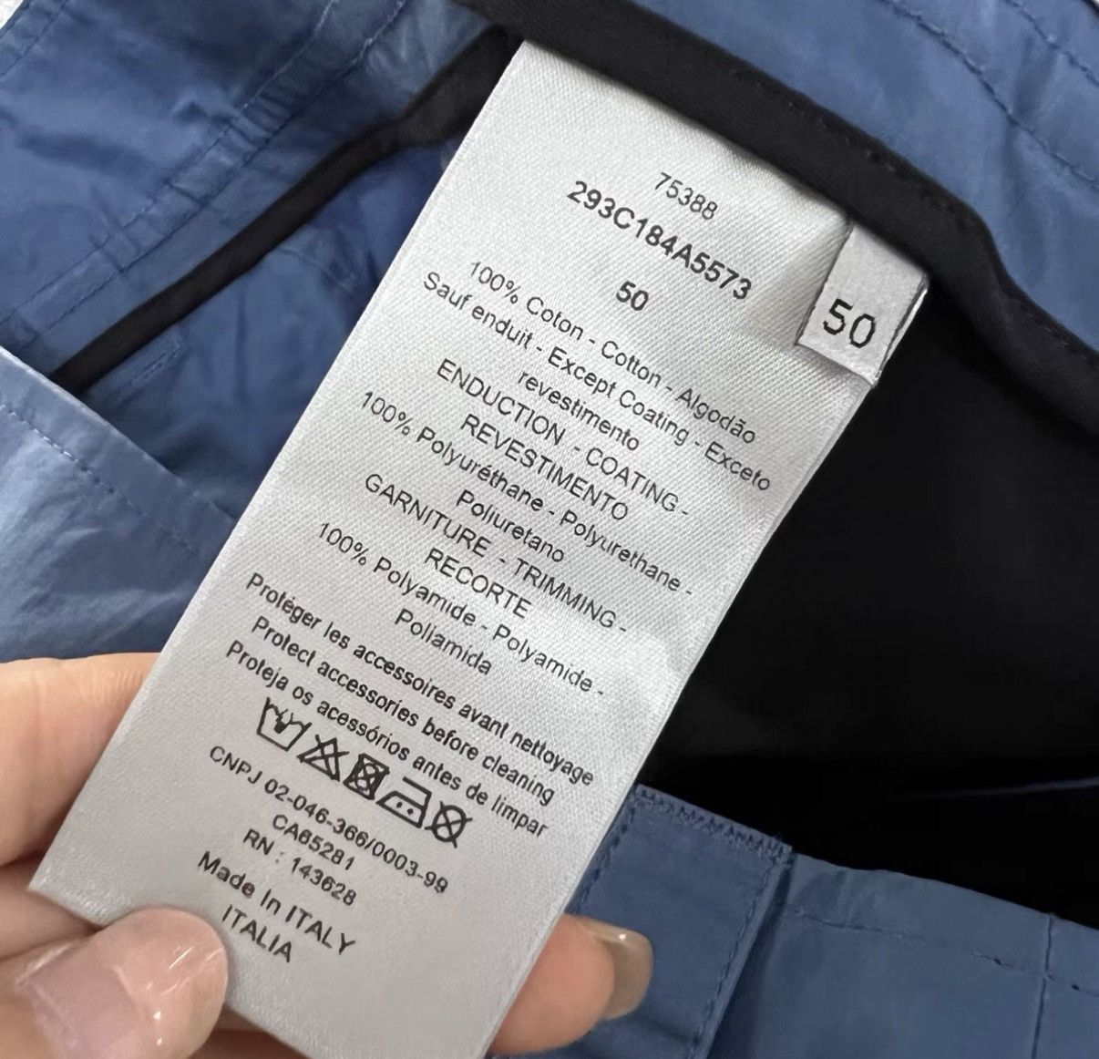Dior Dior blue lock-detail cargo trousers J41 Size US 34 / EU 50 - 4 Thumbnail