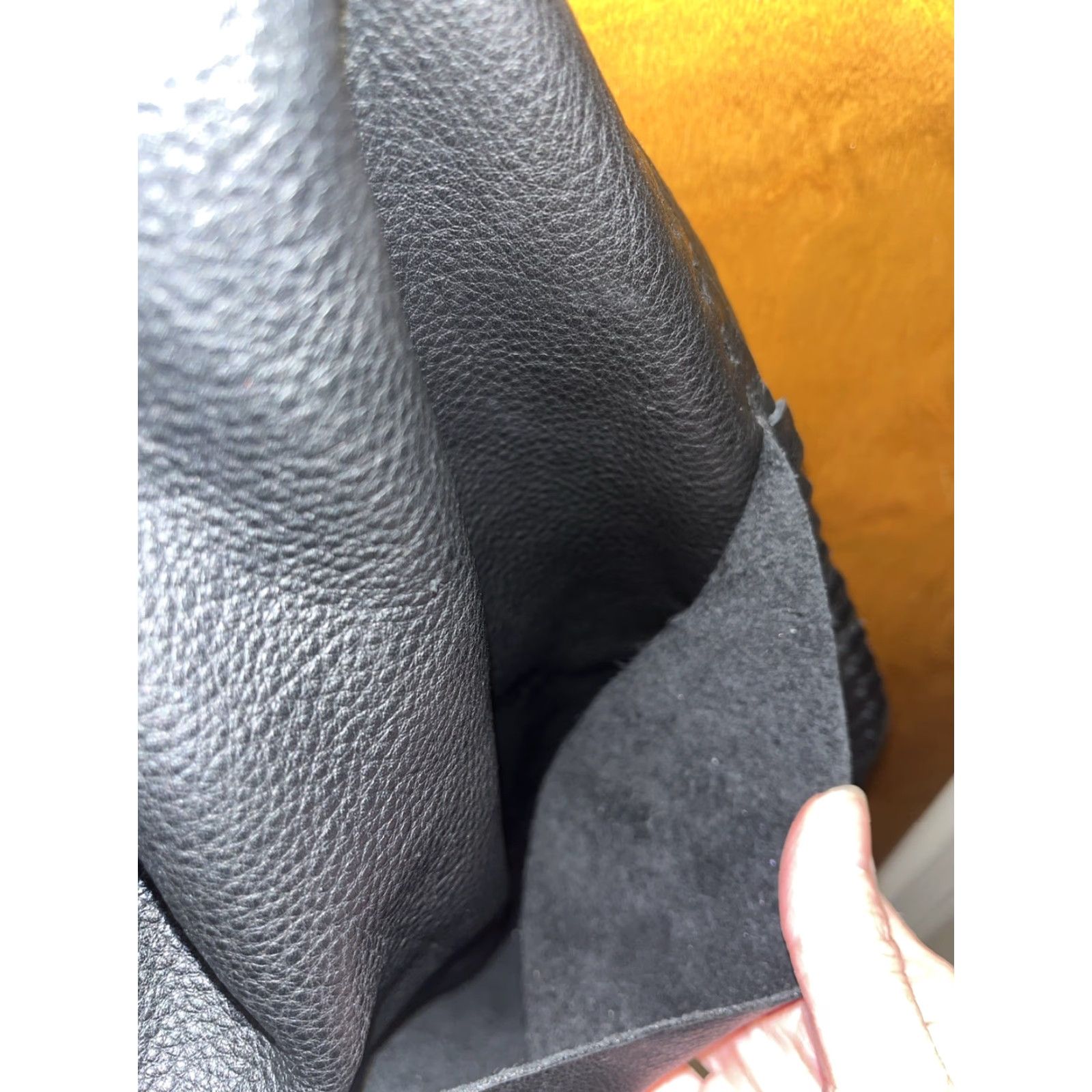 Vintage Stitch and Tickle Handmade Black Leather Hobo Style Bag Made In Boston, MA Size ONE SIZE - 3 Thumbnail