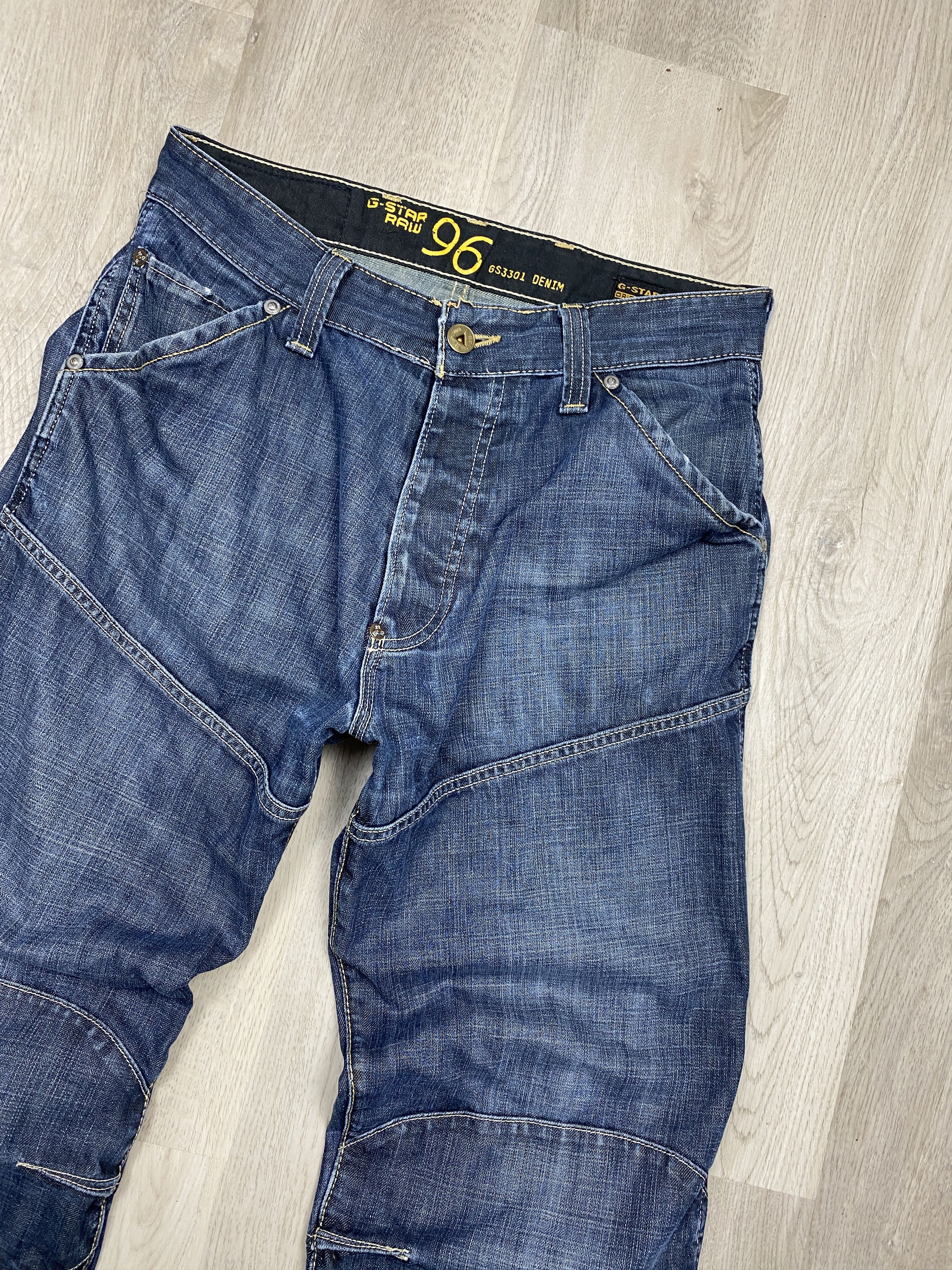 G-Star G Star Raw Vintage Mens Denim Pants Double Knee Jeans Size US 33 - 2 Thumbnail