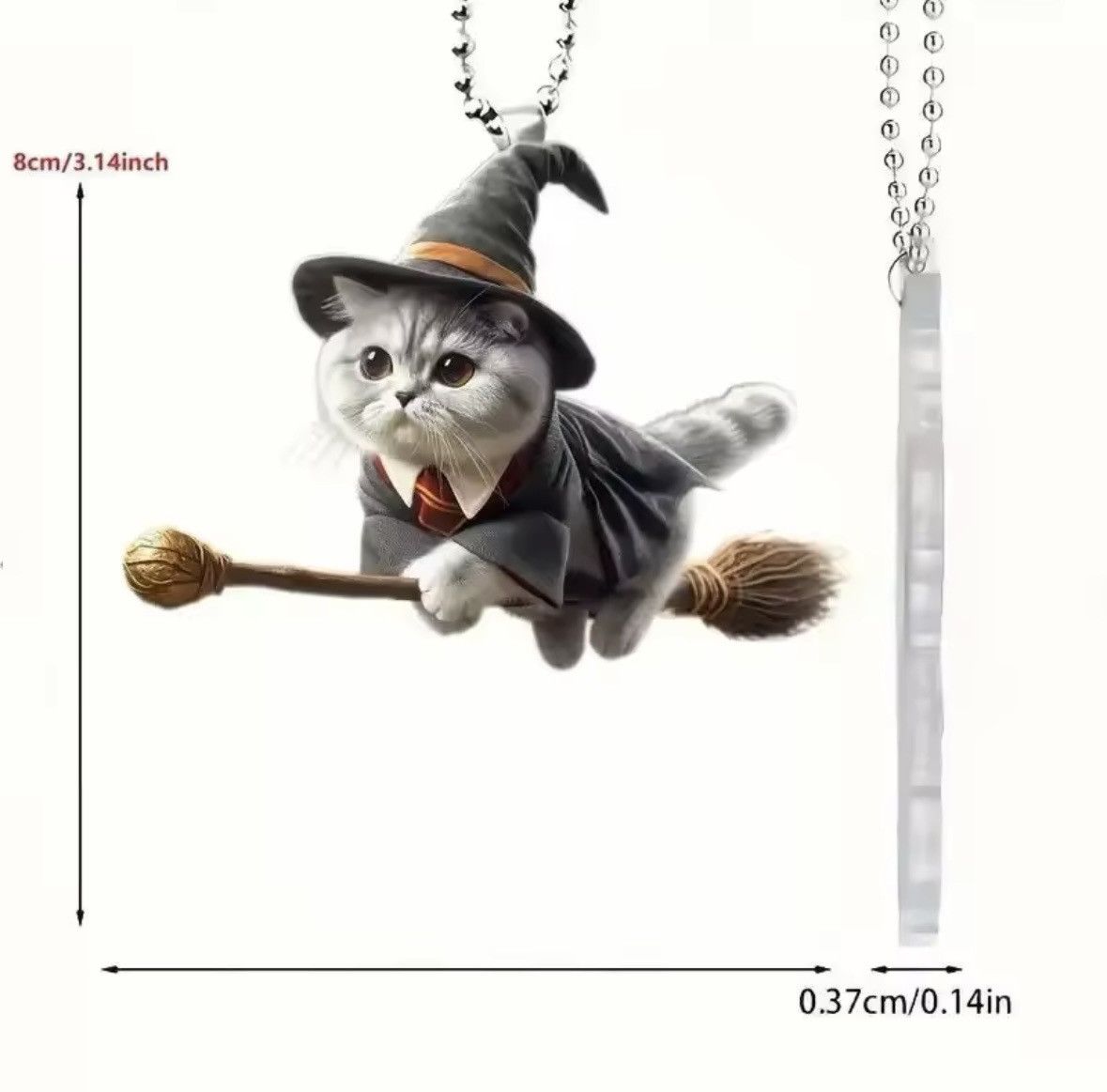 Designer Keychain flat magic cat Size ONE SIZE - 6 Thumbnail