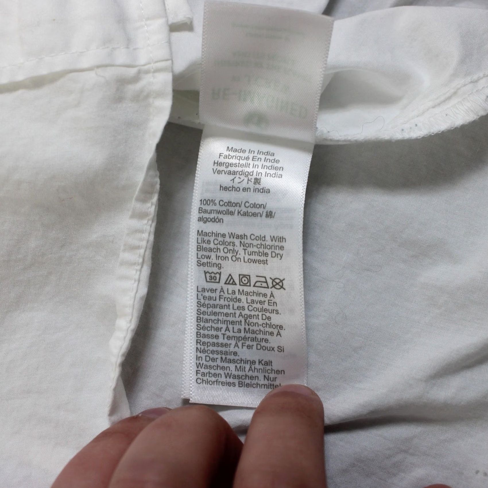 J.Crew J Crew Shirt Mens Medium White Solid Button Long Sleeve Cotton Office Heritage Size US M / EU 48-50 / 2 - 4 Thumbnail