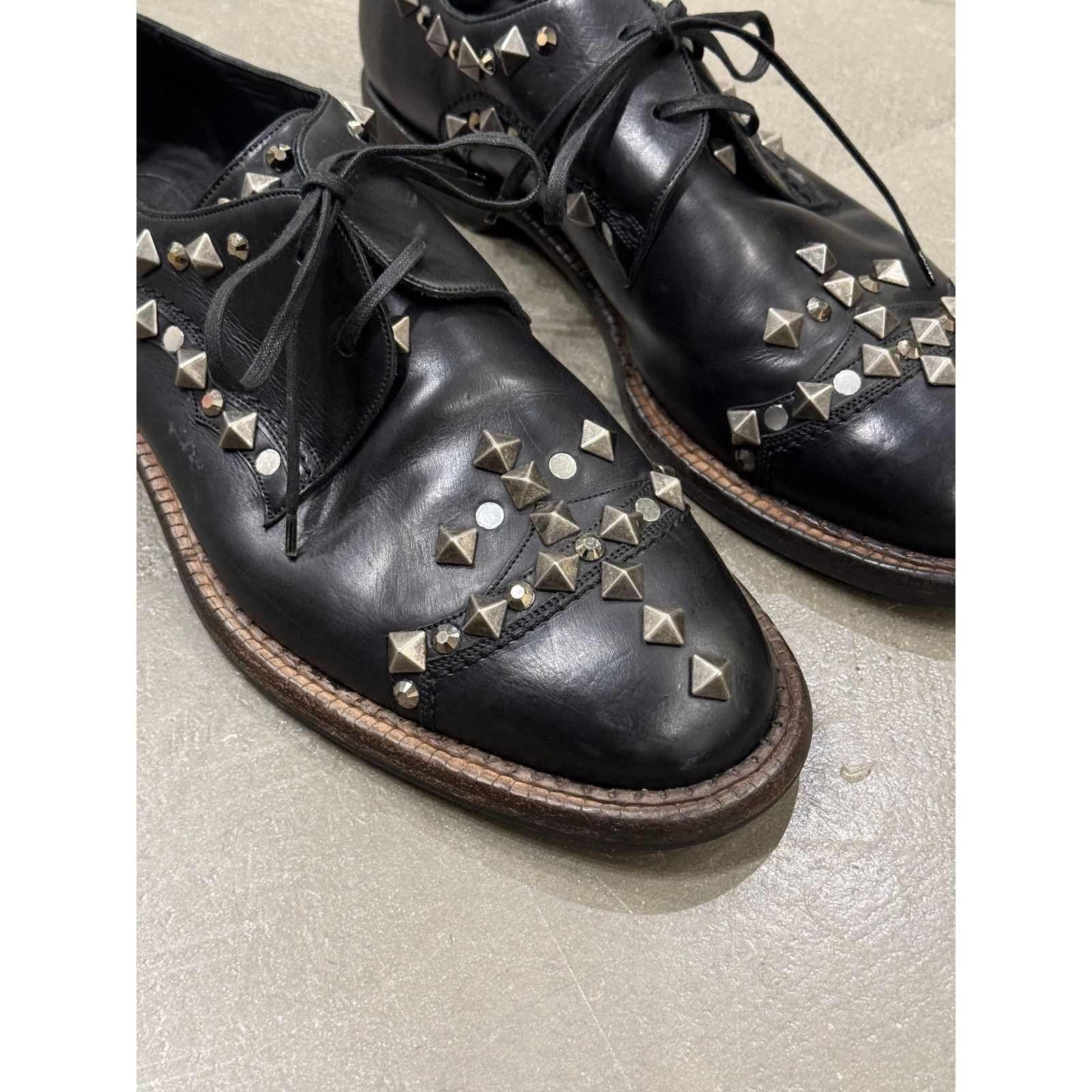 Dolce & Gabbana 2000s Dolce & Gabbana studded metal derby Size US 9.5 / EU 42-43 - 2 Thumbnail