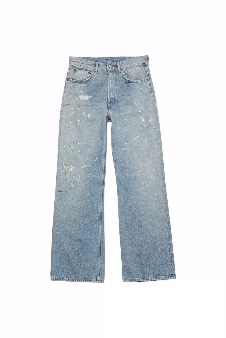 Acne Studios acne studios Blue splash-ink jeans 2504-Nextarrow Size US 34 / EU 50 - 1 Thumbnail