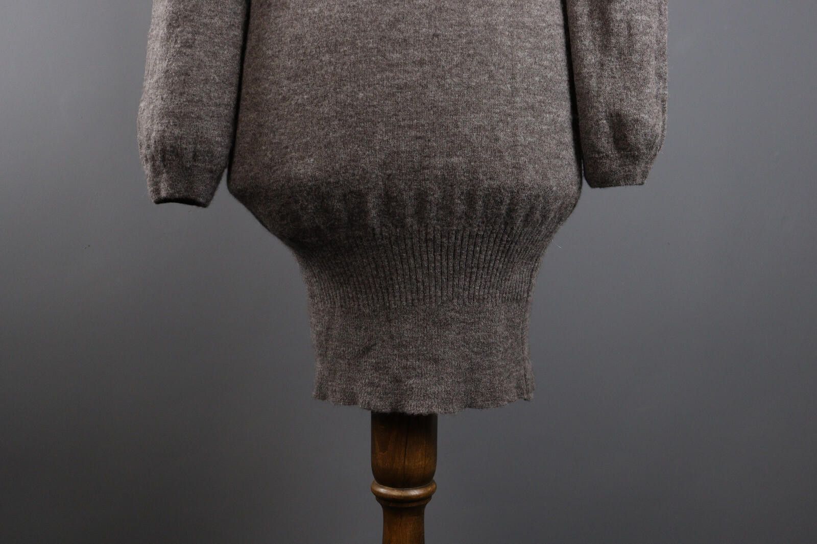 Designer Manila Grace Denim Alpaca Wool Bodycon Sweater Dress 2 Size XS / US 0-2 / IT 36-38 - 8 Thumbnail