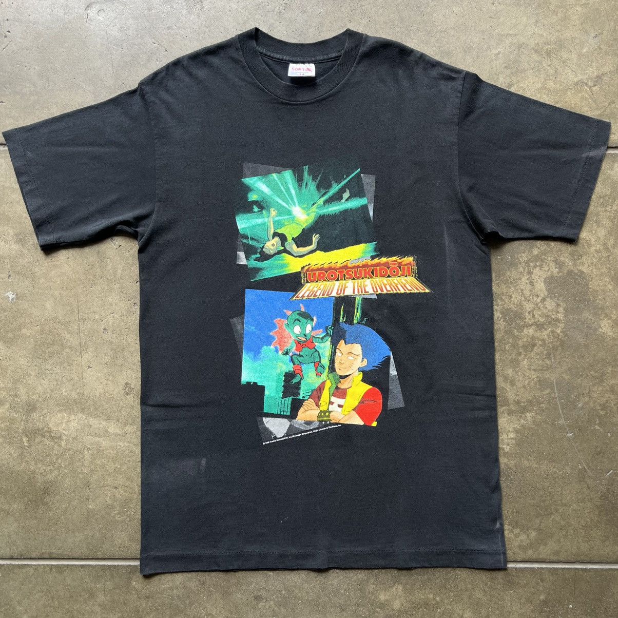 Vintage 90’ WARATTE LITOMO TAMORI Novelty Fuji TV Tee Shirt Top Japan Variety Show main image 0