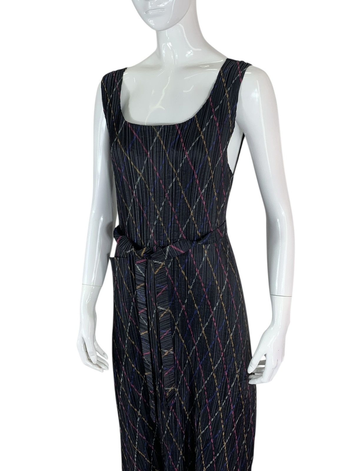 Pleats Please Issey Miyake Vintage Issey Miyake IM Product Pleated Teal Apron Dress Size ONE SIZE - 5 Thumbnail