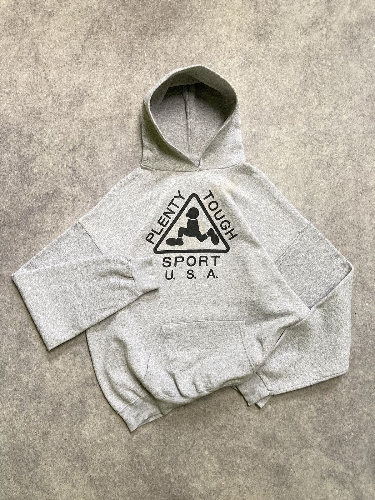 Other Vintage Plenty Tough Sport USA Grey Hoodie Size US XL / EU 56 / 4 - 2 Thumbnail