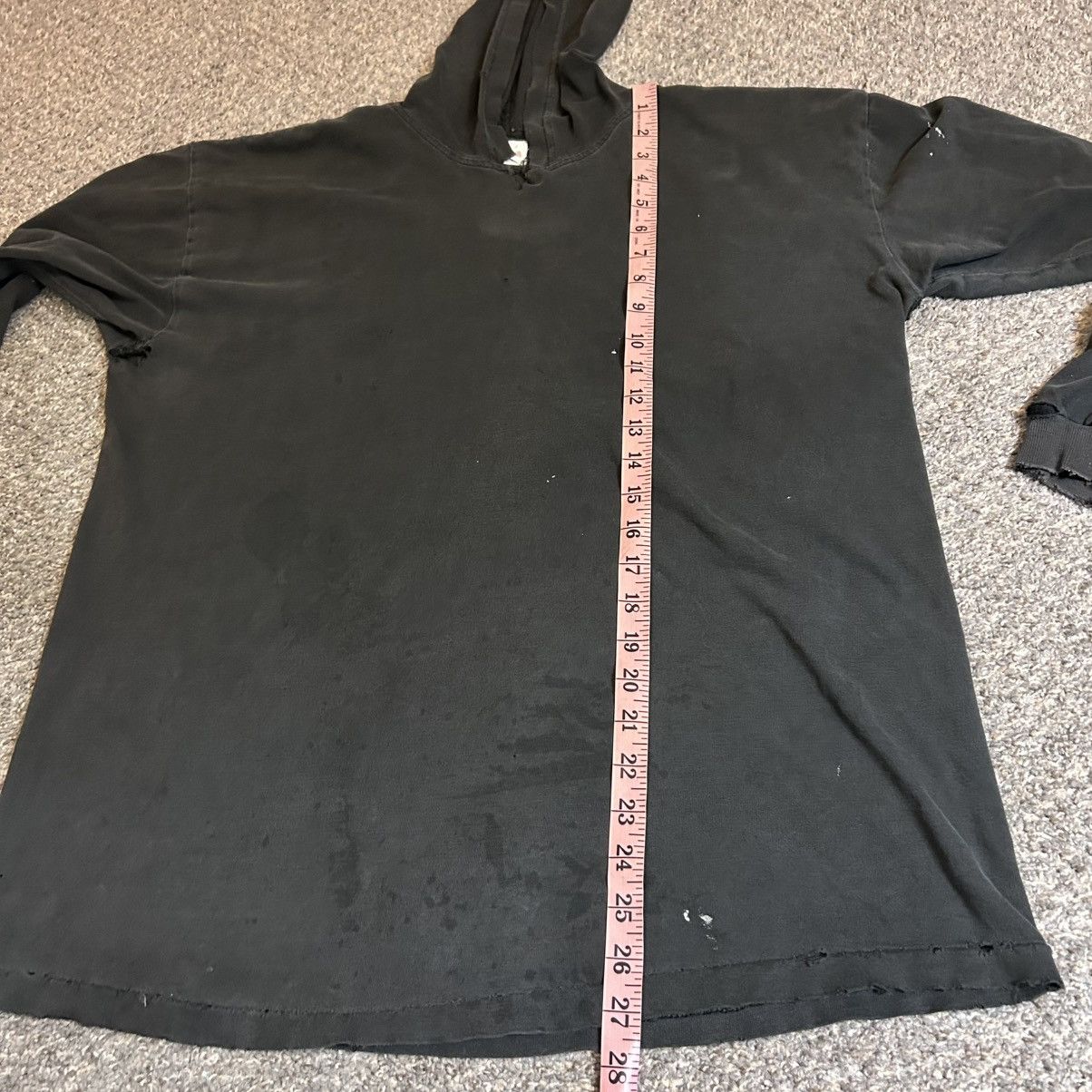 Hanes × Other × Vintage Vintage faded black blank hoodie tee shirt Size US XL / EU 56 / 4 - 7 Thumbnail