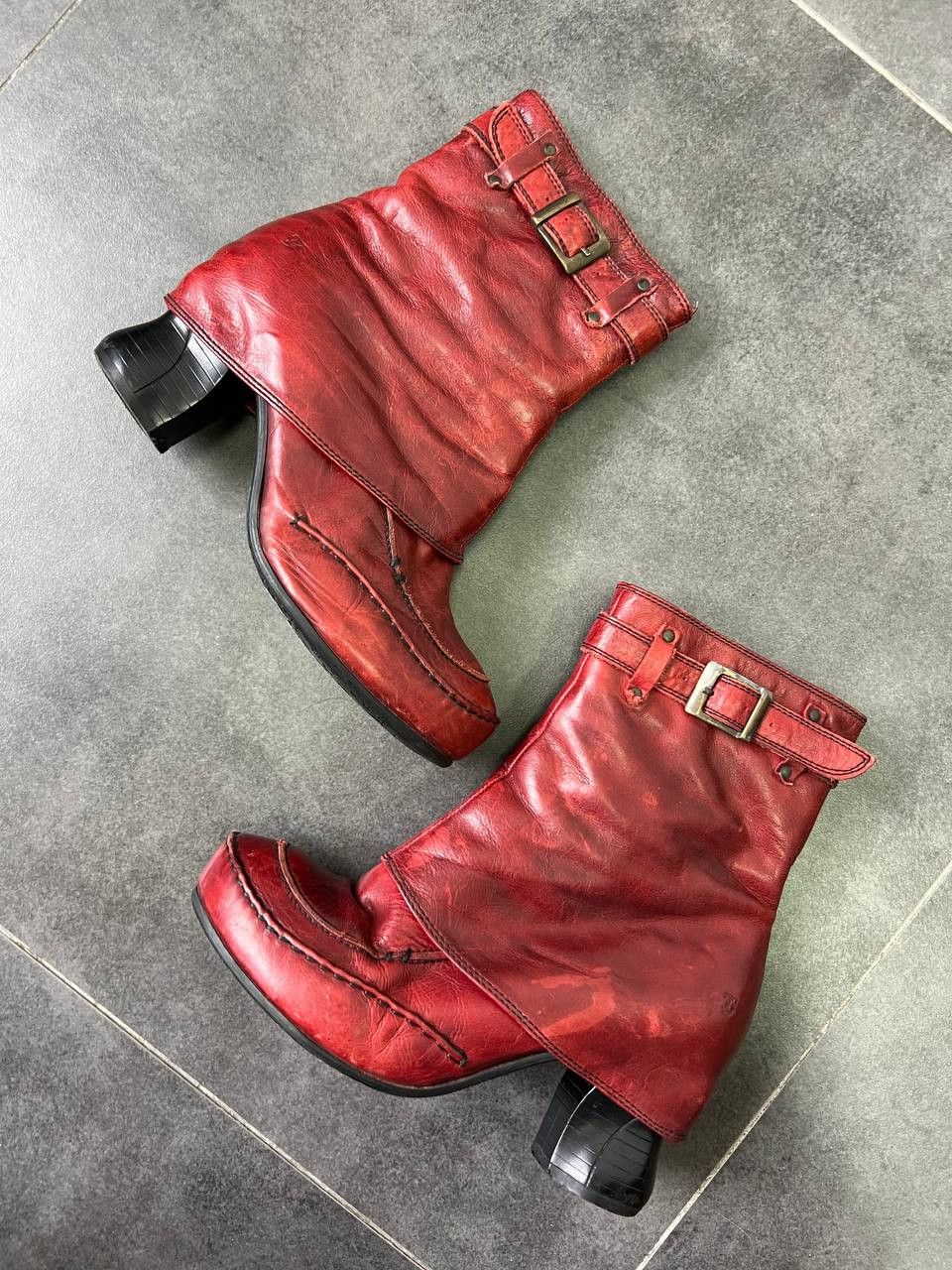 Japanese Brand A.S.98 Rick Owens style avant Garde ankle boots Size US 10 / IT 40 - 4 Thumbnail