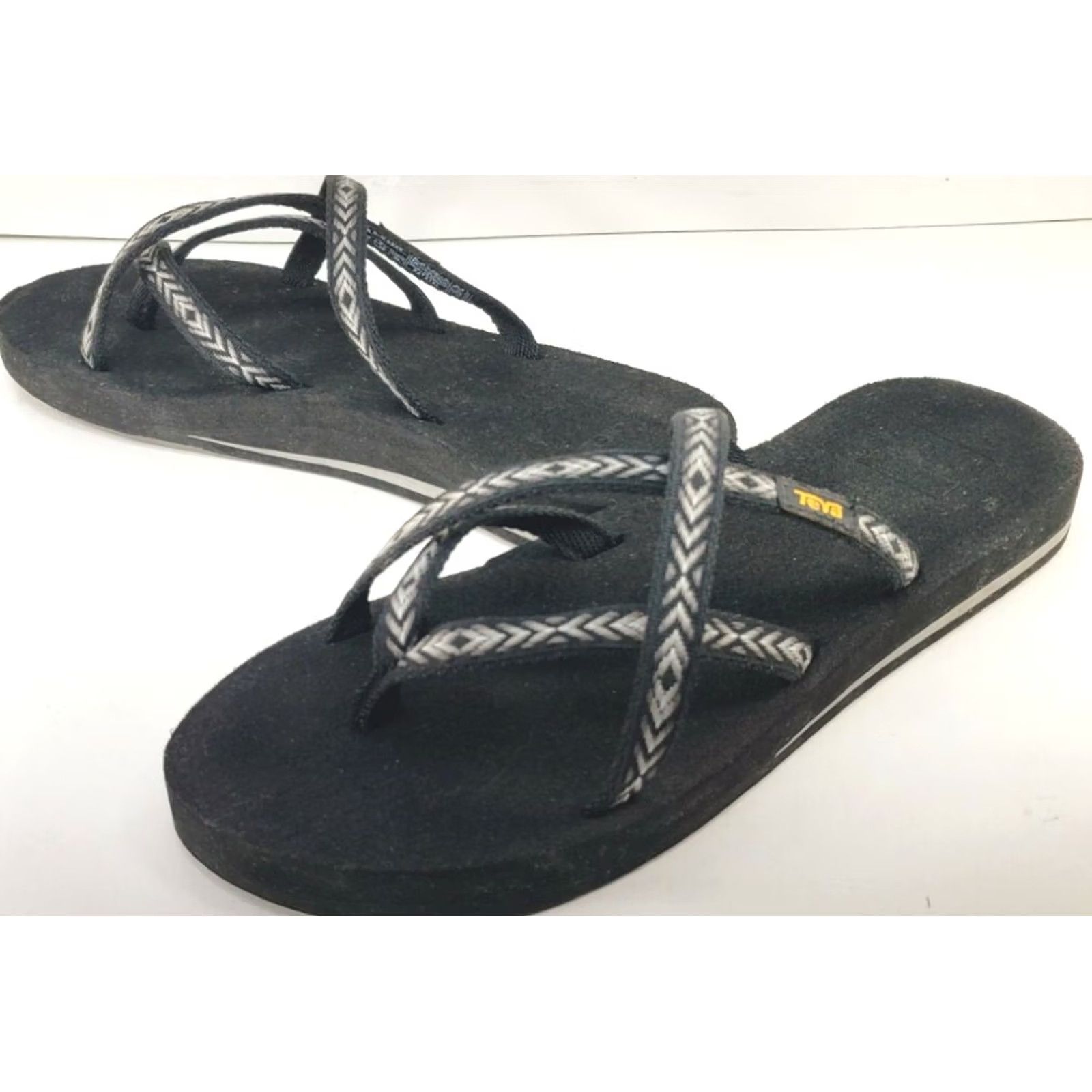 Teva Womens Teva Mush Olowahu Flip Flop Sandals Gray Double Strap Slip On Size 9 Size US 9 / IT 39 - 2 Thumbnail