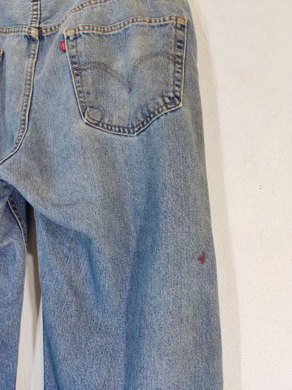 Levi's vintage levis 505 regular fit paint splatter denim Size US 42 / EU 58 - 4 Thumbnail