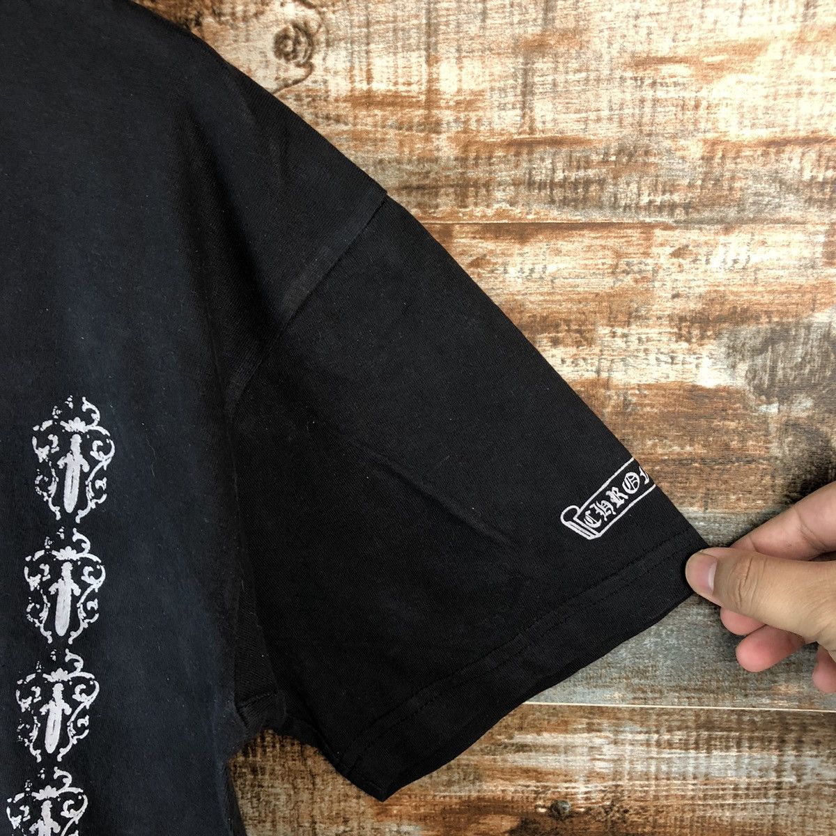 Vintage Cross vintage faded Black T-Shirt #2597 Size US L / EU 52-54 / 3 - 8 Thumbnail