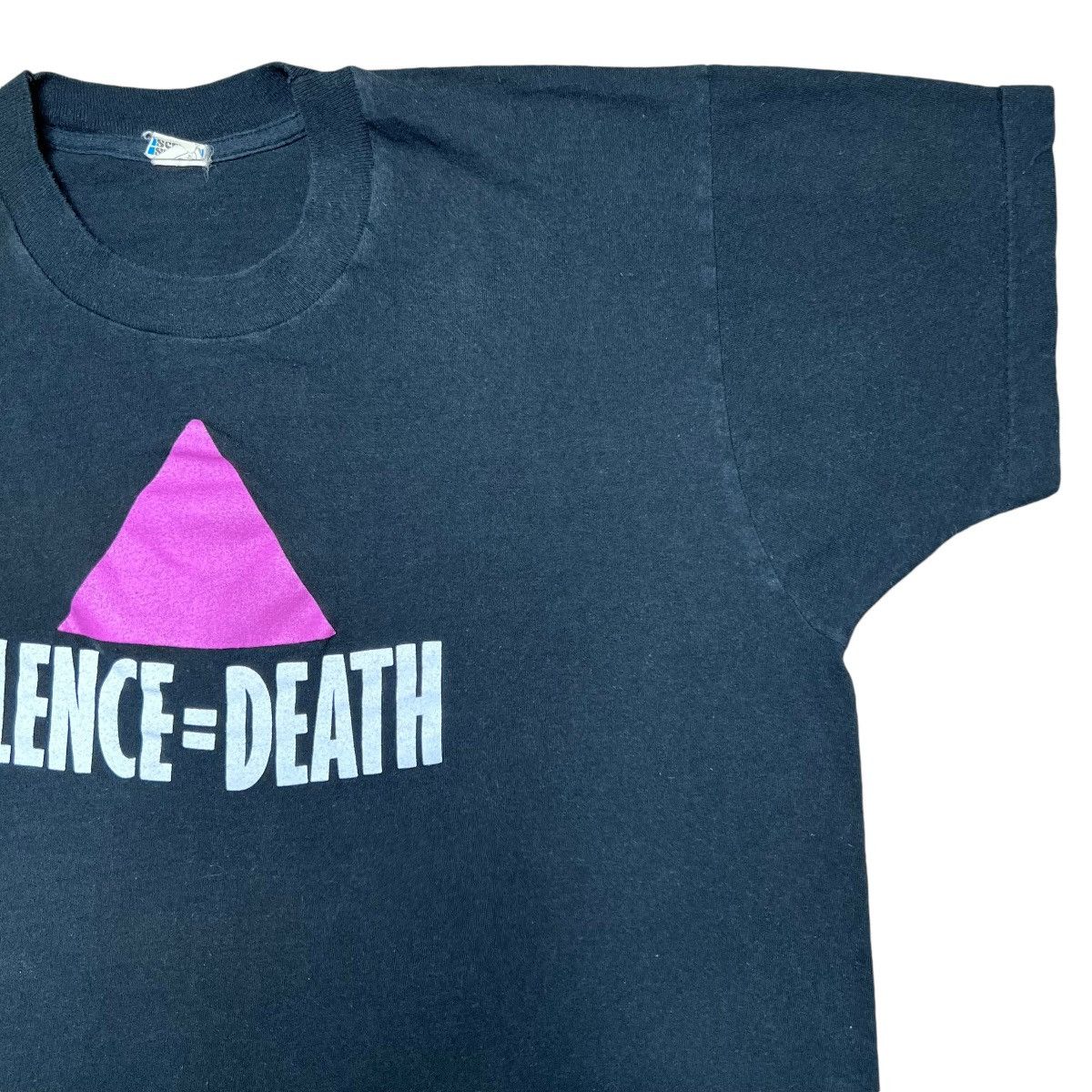 Vintage Vintage 1980s Silence Equals Death AIDS Awareness Promo Tee Size US L / EU 52-54 / 3 - 7 Thumbnail