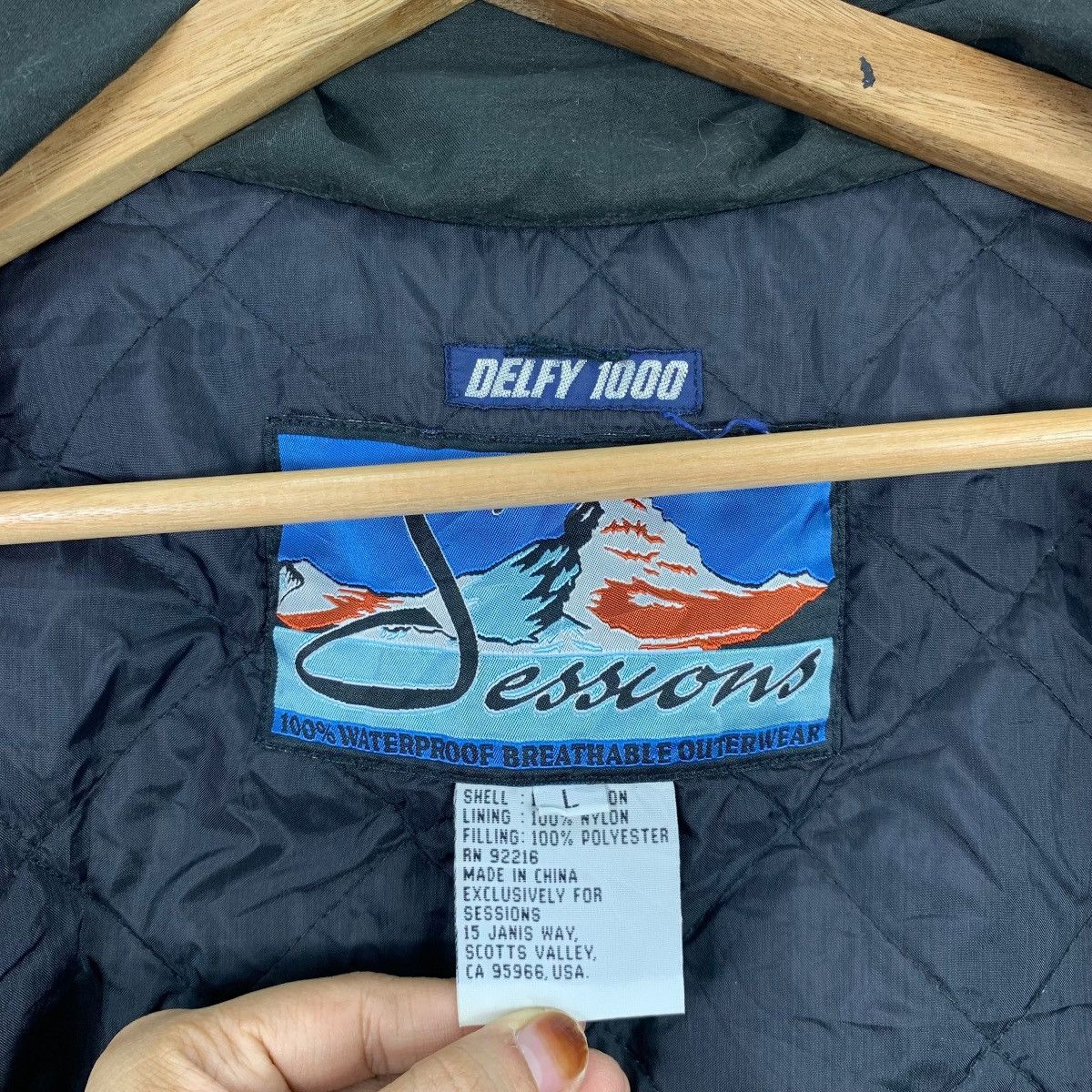 Sessions × Vintage Vintage SESSIONS Ski Outdoor Sportswear ZipperJacket Sweater Size US L / EU 52-54 / 3 - 5 Thumbnail