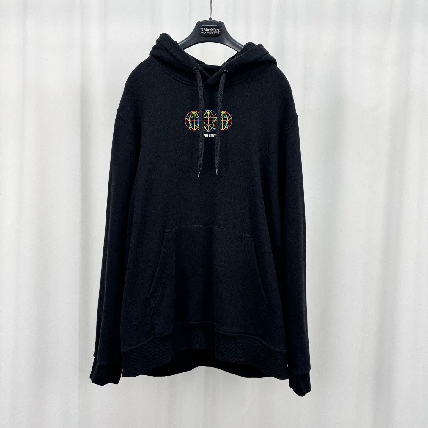 Burberry Burberry Black Embroidered Letter Hoodie Size US L / EU 52-54 / 3 - 1 Thumbnail