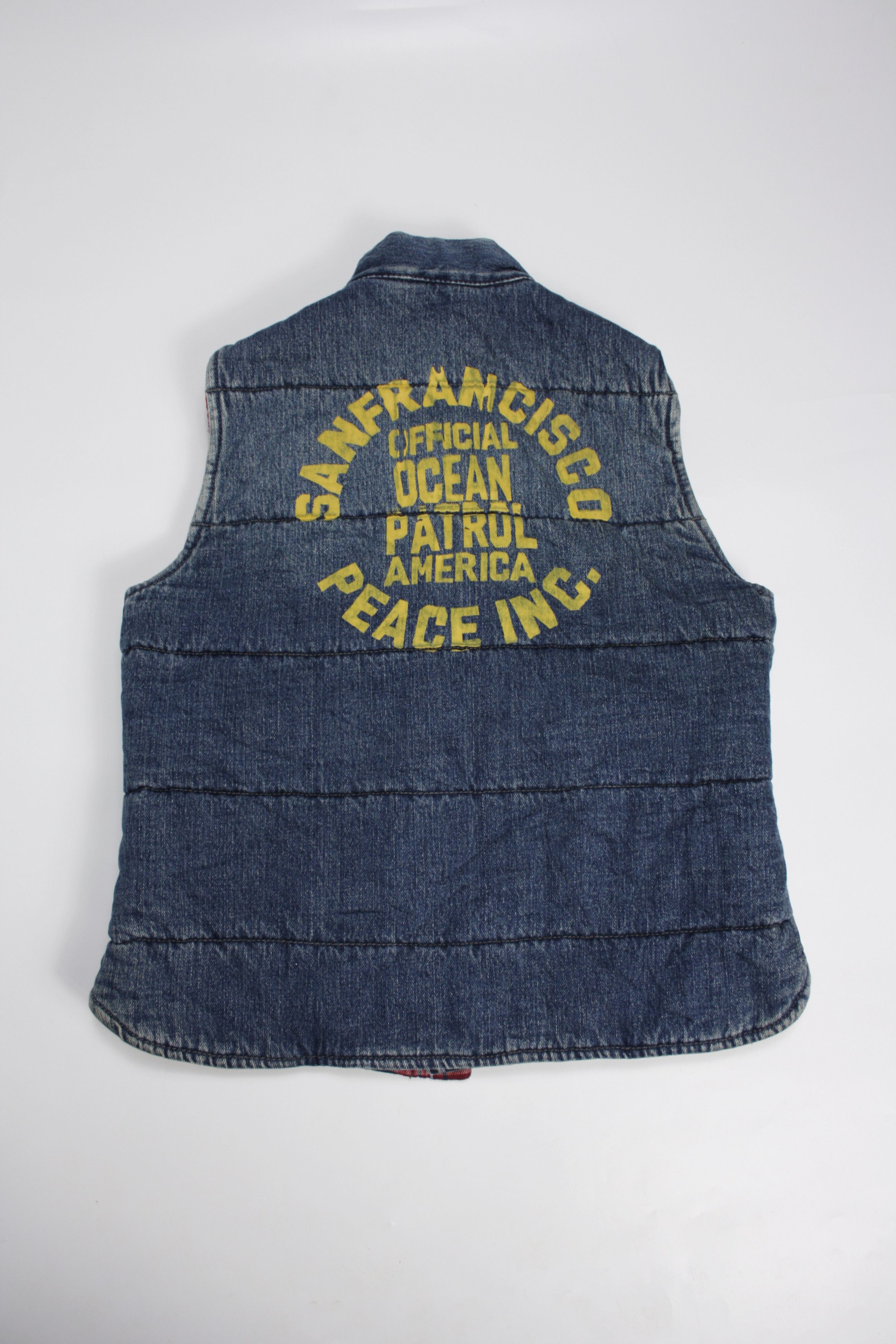 Japanese Brand × Vintage Old Betty's Vintage Washed Denim Reversible Plaid Vest Size US XS / EU 42 / 0 - 2 Thumbnail