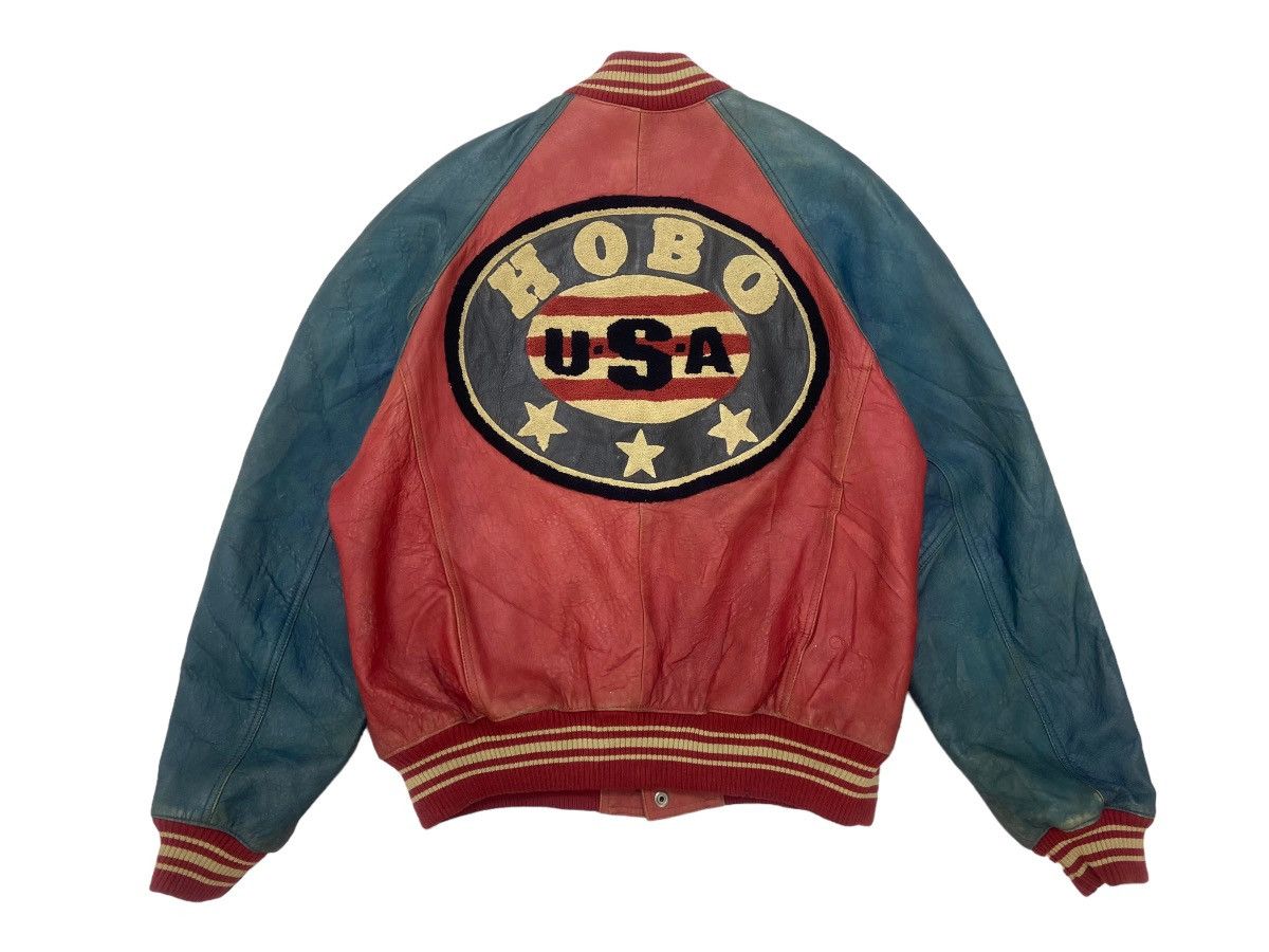 Hobo Vtg North Beach Leather Michael Hoban 8 Ball Leather Jacket Size US M / EU 48-50 / 2 - 1 Thumbnail