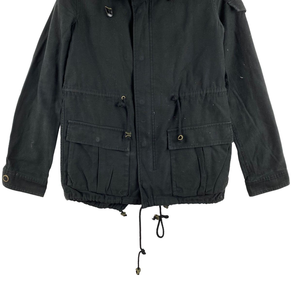 Japanese Brand SLY MILITARY Japanese Punk Brand Black Parka Jacket Size S / US 4 / IT 40 - 3 Thumbnail