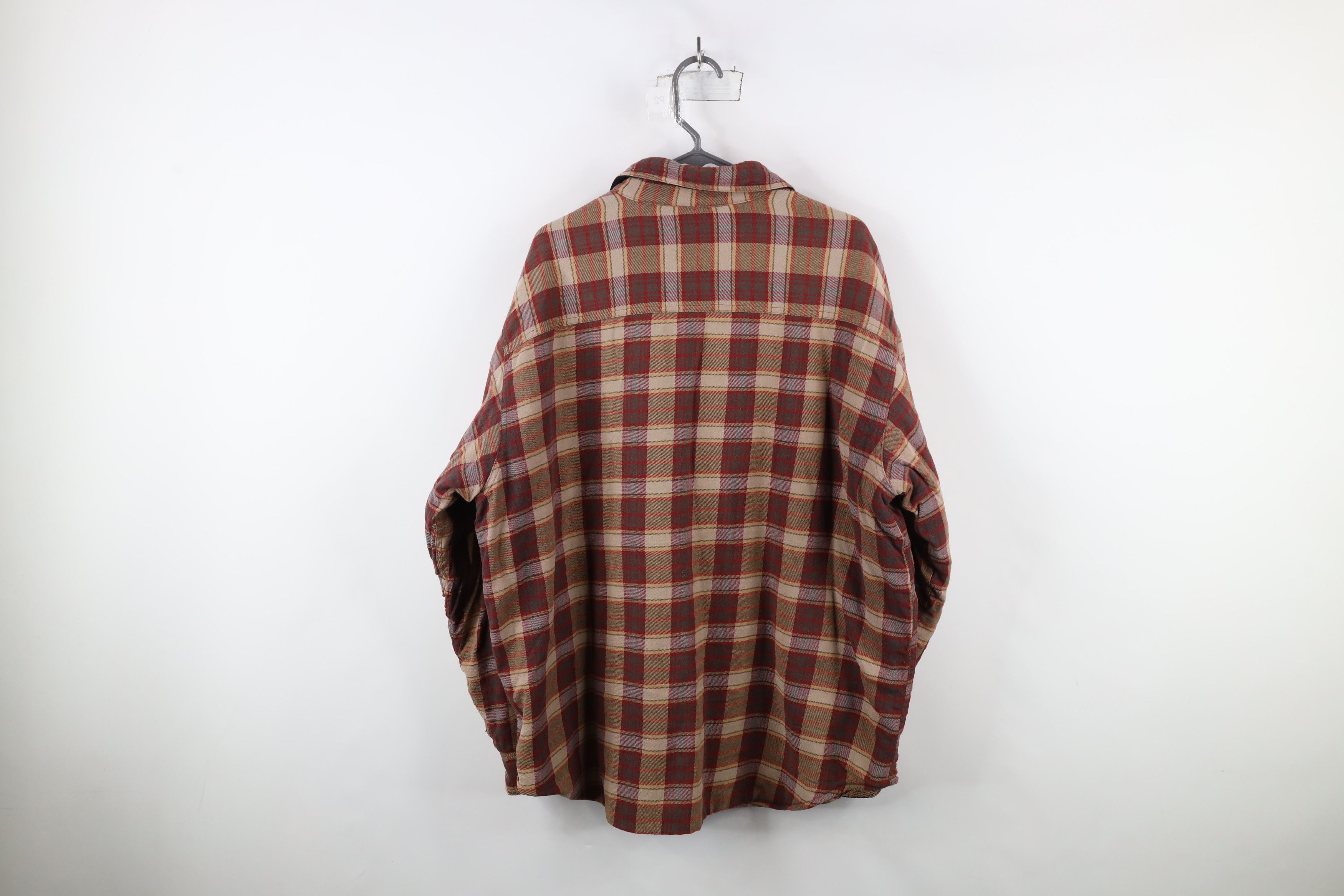 Vintage Vintage 90s Y2K Streetwear Fleece Lined Flannel Shirt Jacket Size US XL / EU 56 / 4 - 11 Thumbnail