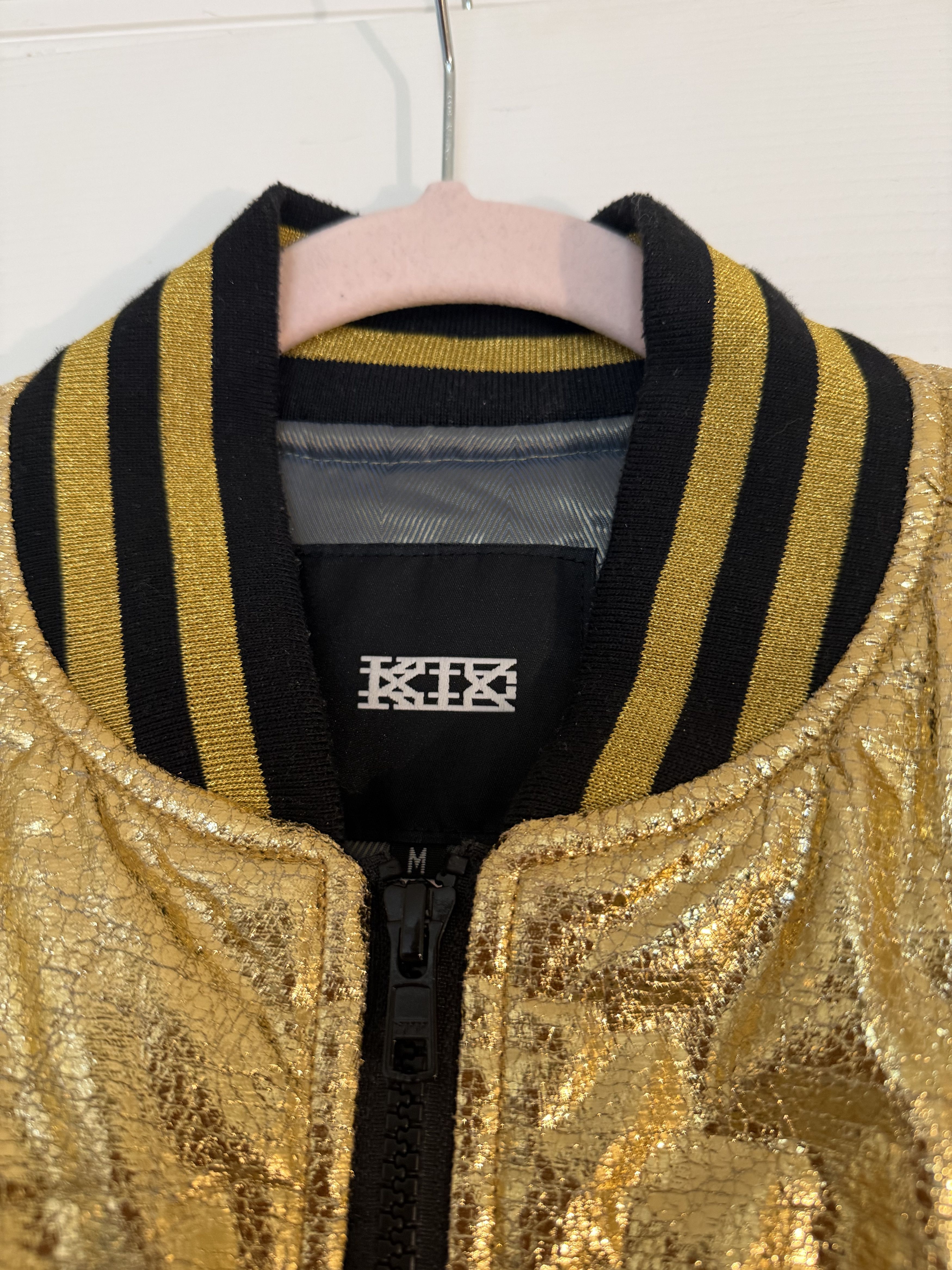 KTZ KTZ Men's Bomber Jacket with Gold Metallic Effect Size US M / EU 48-50 / 2 - 2 Thumbnail